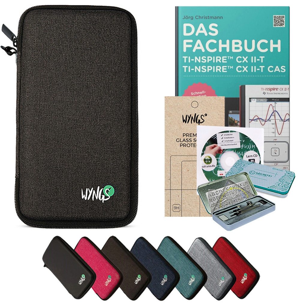 CALCUSO Карманные калькуляторы Zubehör zum TI-Nspire CX II-T (CAS) - Dunkelgrau - Premium Set