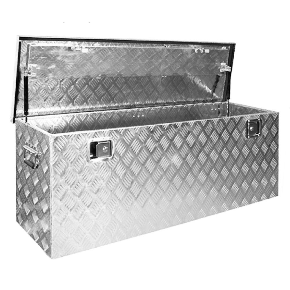 Trucky Anhänger-Deichselbox Truckbox Box Werkzeugkiste Anhängerbox Deichselbox Aluminium D210