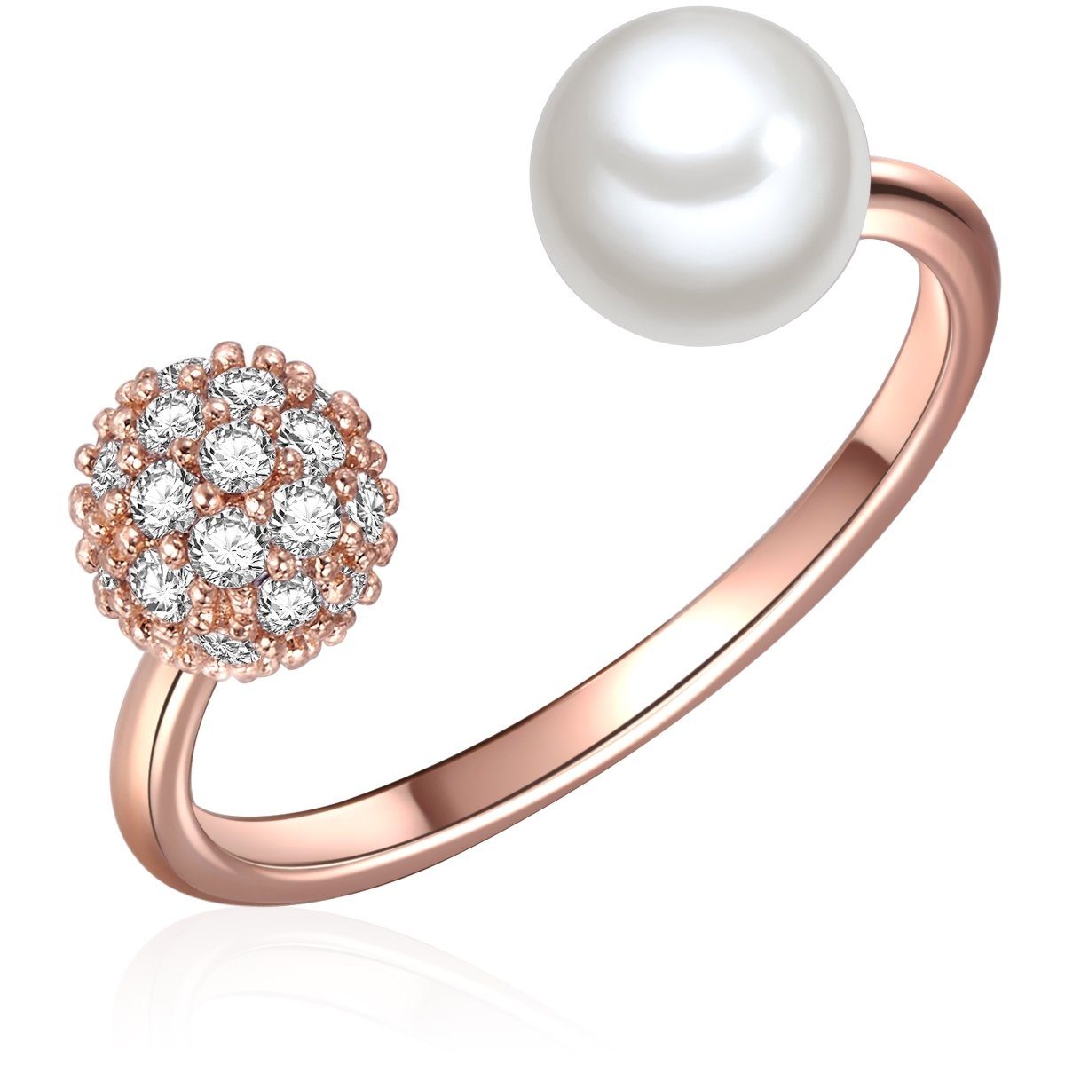 Lulu & Jane Perlenring roségold, mit günstig online kaufen