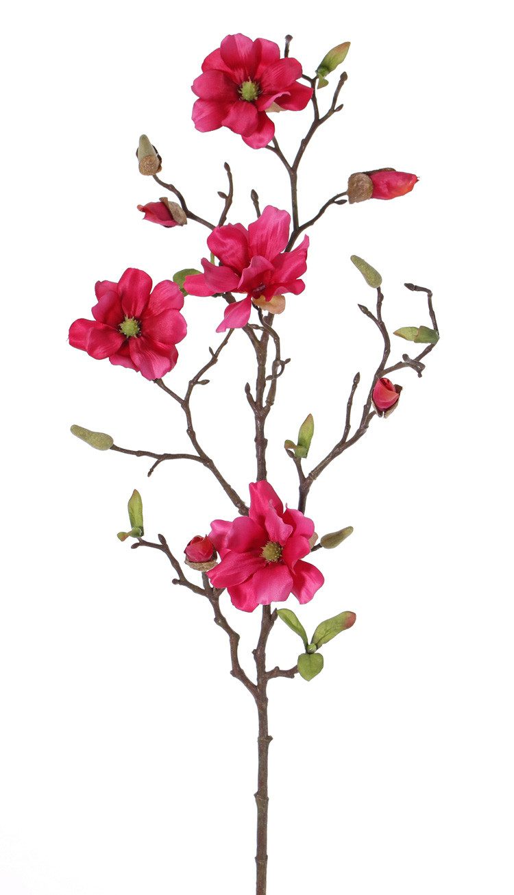 Kunstzweig Kunst Magnolie Marga, pink, 80cm, Ø6-8cm Magnolie, artplants, Höhe 80.0 cm