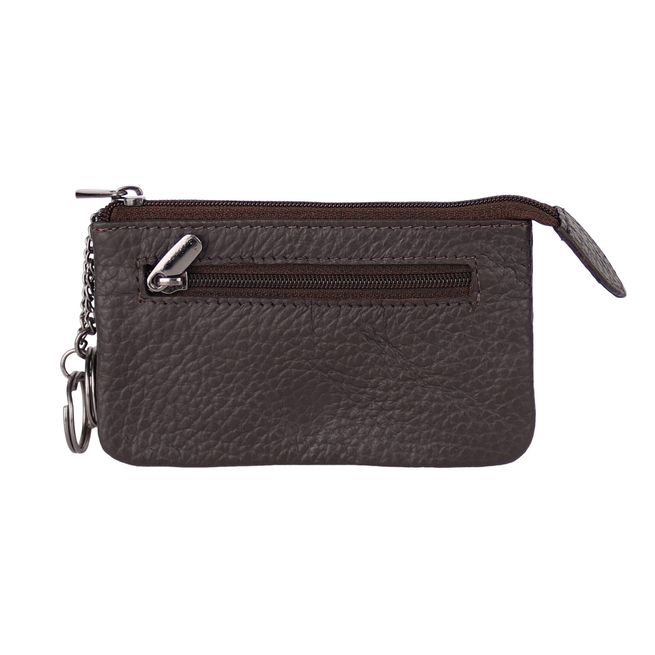 MIRROSI Schlüsseltasche UNISEX Echtleder mit zwei Fächern, 1 Steckfach, Schlüsseletui für Damen und Herren – Bild 3 von 3