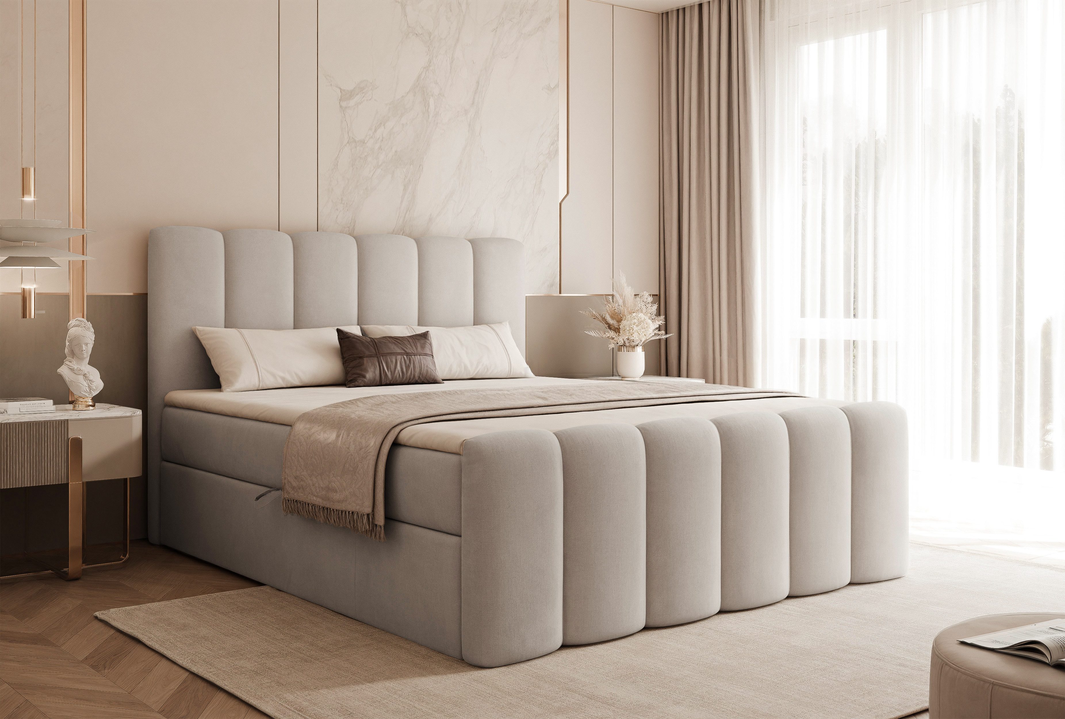 Compleo Boxspringbett BUBBLE, Wolkenbett, Bequem, Bonell, günstig online kaufen