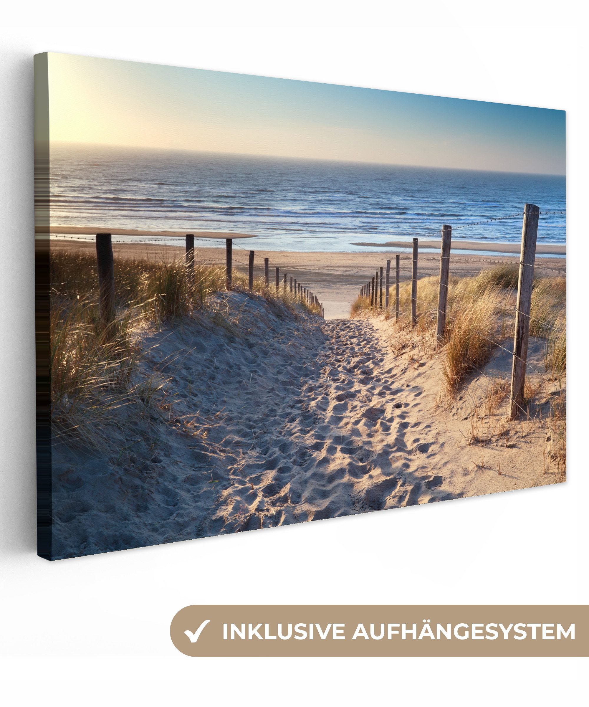 OneMillionCanvasses® Leinwandbild Sand - Strand - Düne - Meer - Sommer, Fot günstig online kaufen