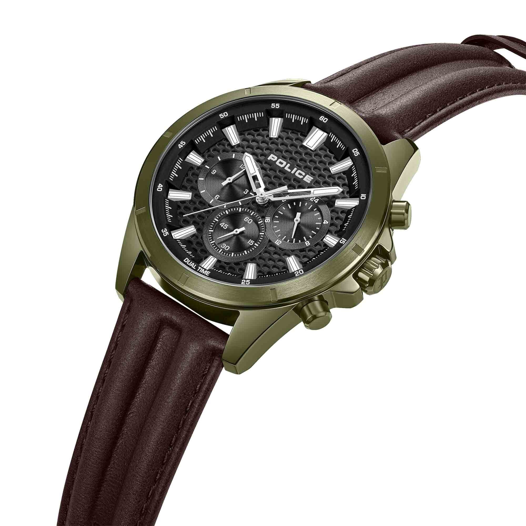 Police Quarzuhr Quarzuhr Herrenuhr 43 mm Quarz Herren