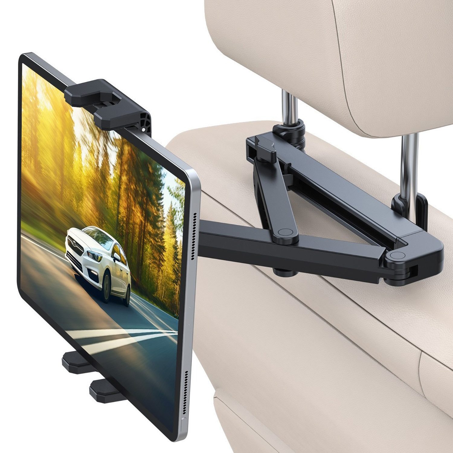 Refttenw Tablet-Halterung stabile KFZ-Kopfstützen Halterung Ausziehbare Handy Halterung Auto, (bis 13 Zoll)