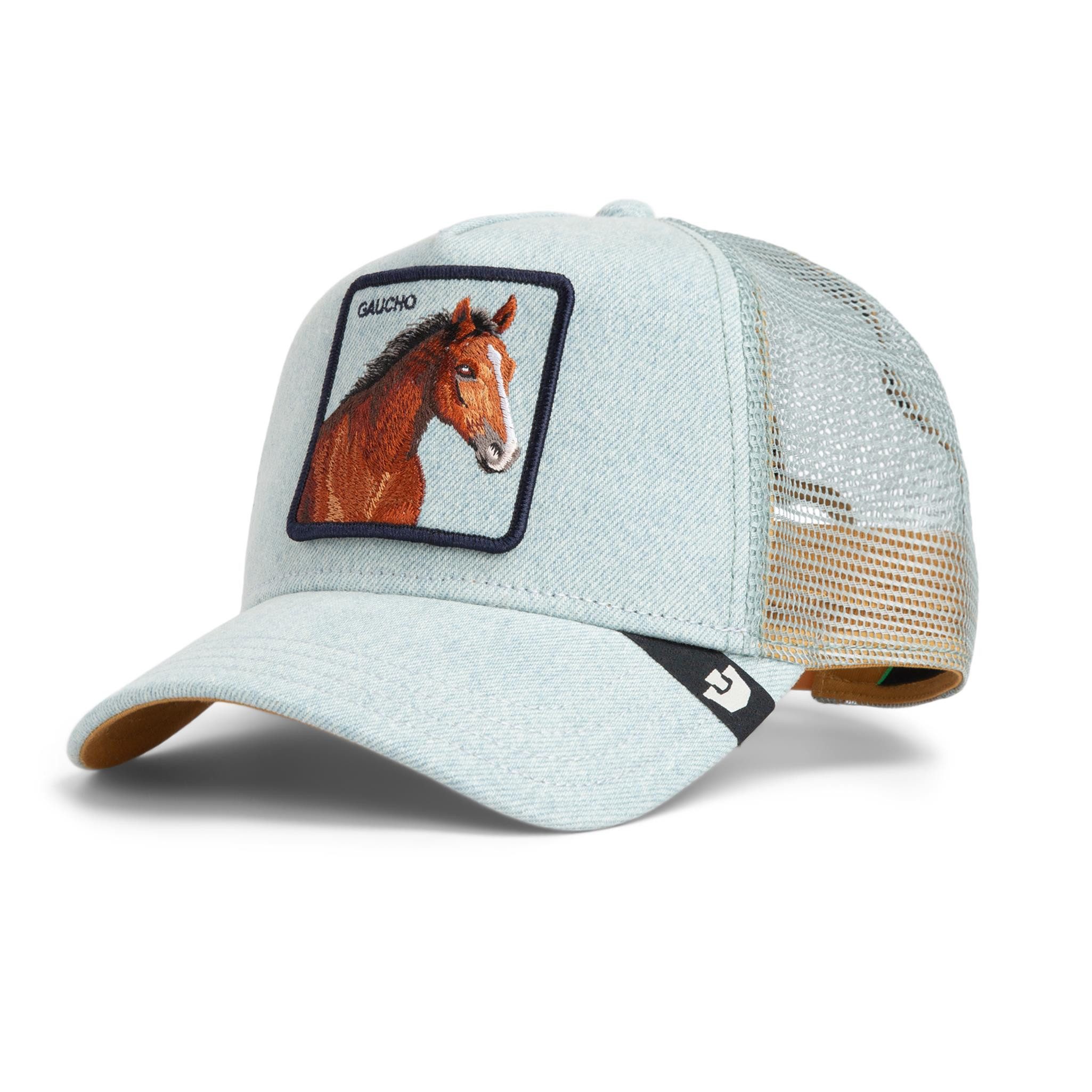 GOORIN Bros. Trucker Cap Goorin Bros. Denim Gaucho Trucker Cap Light Denim (Basecap, Basecap, Trucker Kappe, Meshcap)