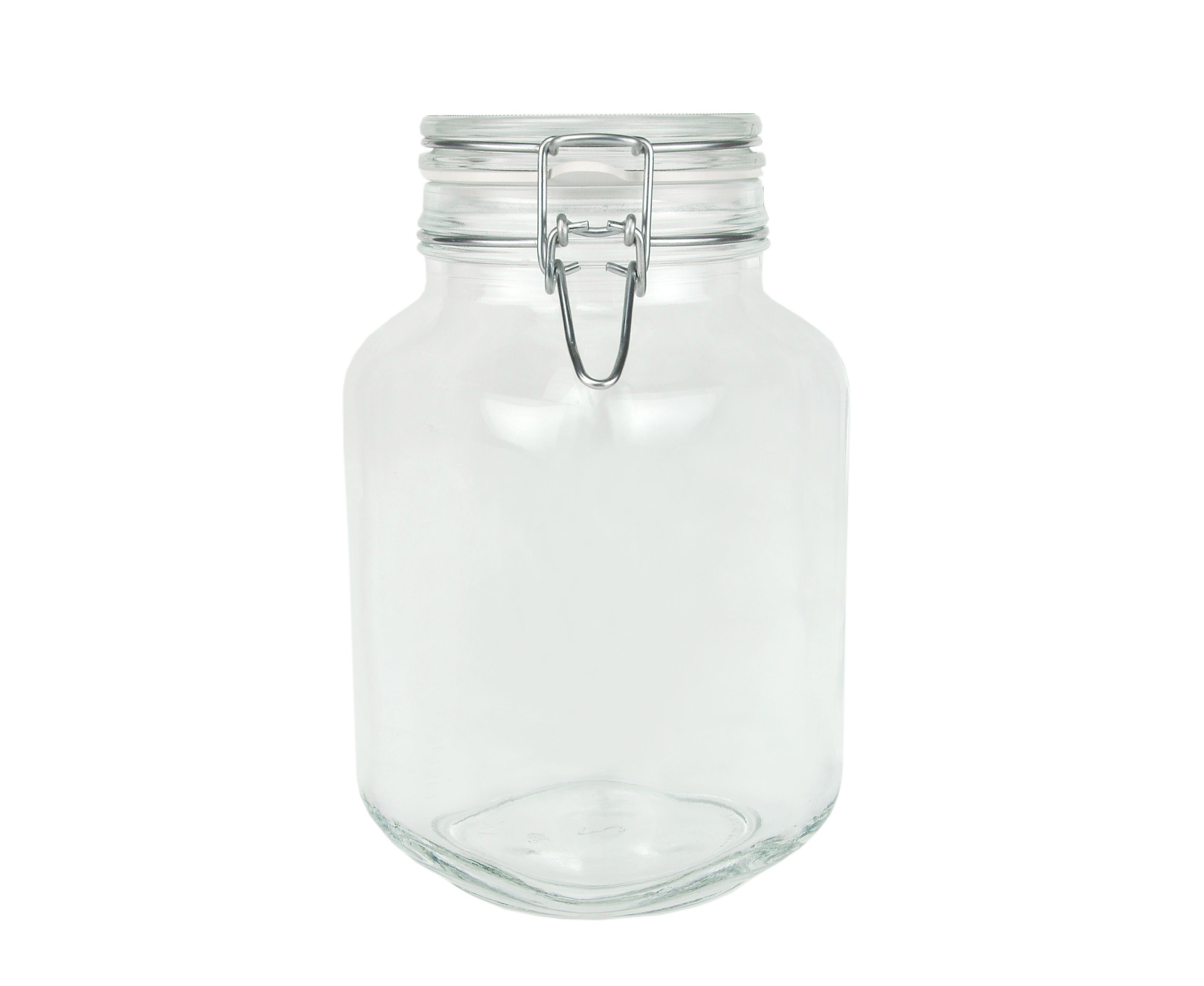 MamboCat Vorratsglas Einmachglas Bügelverschluss incl. Fido Original Glas Rezeptheft, 2,0L