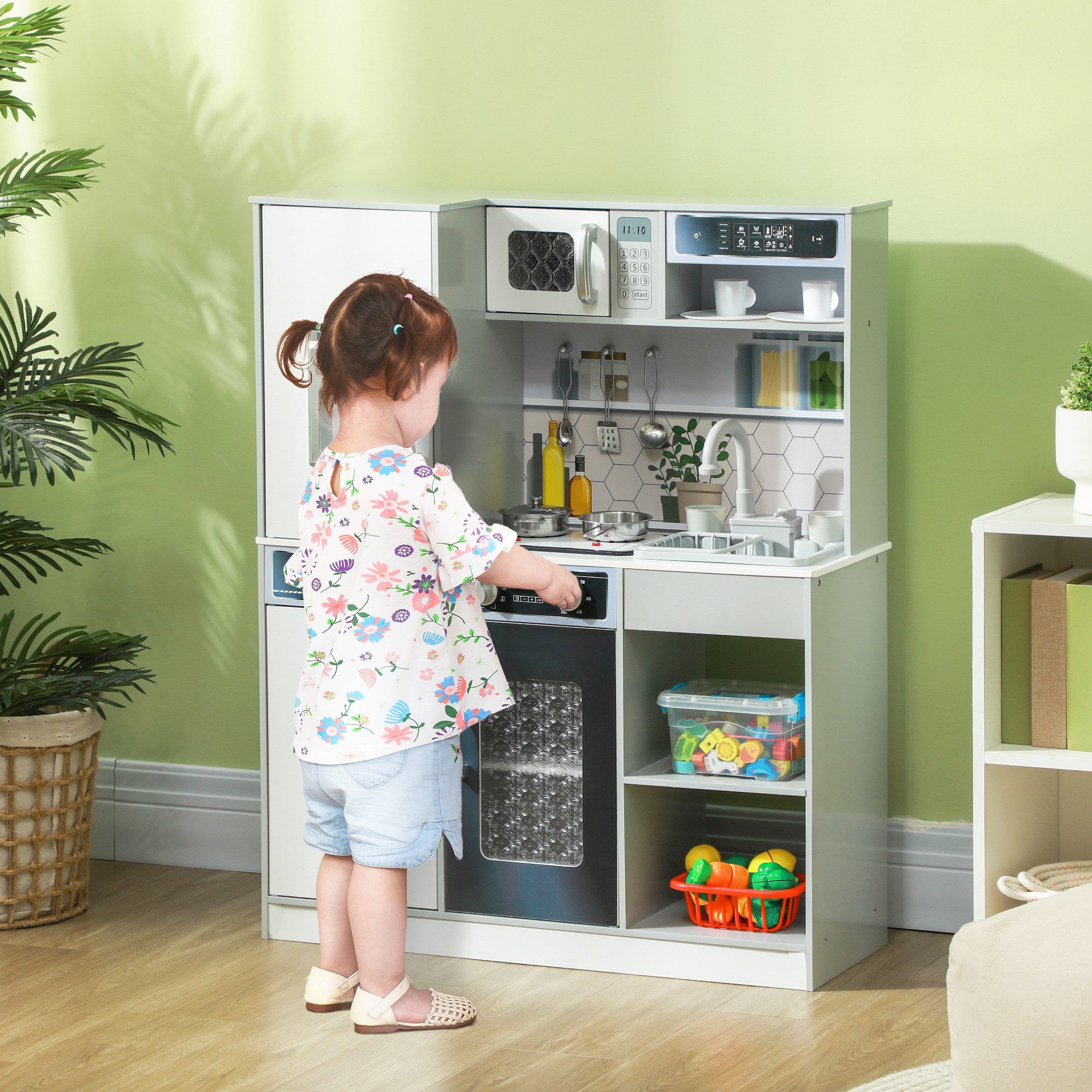 AIYAPLAY Spielküche mit Lichtern und Geräuschen günstig online kaufen