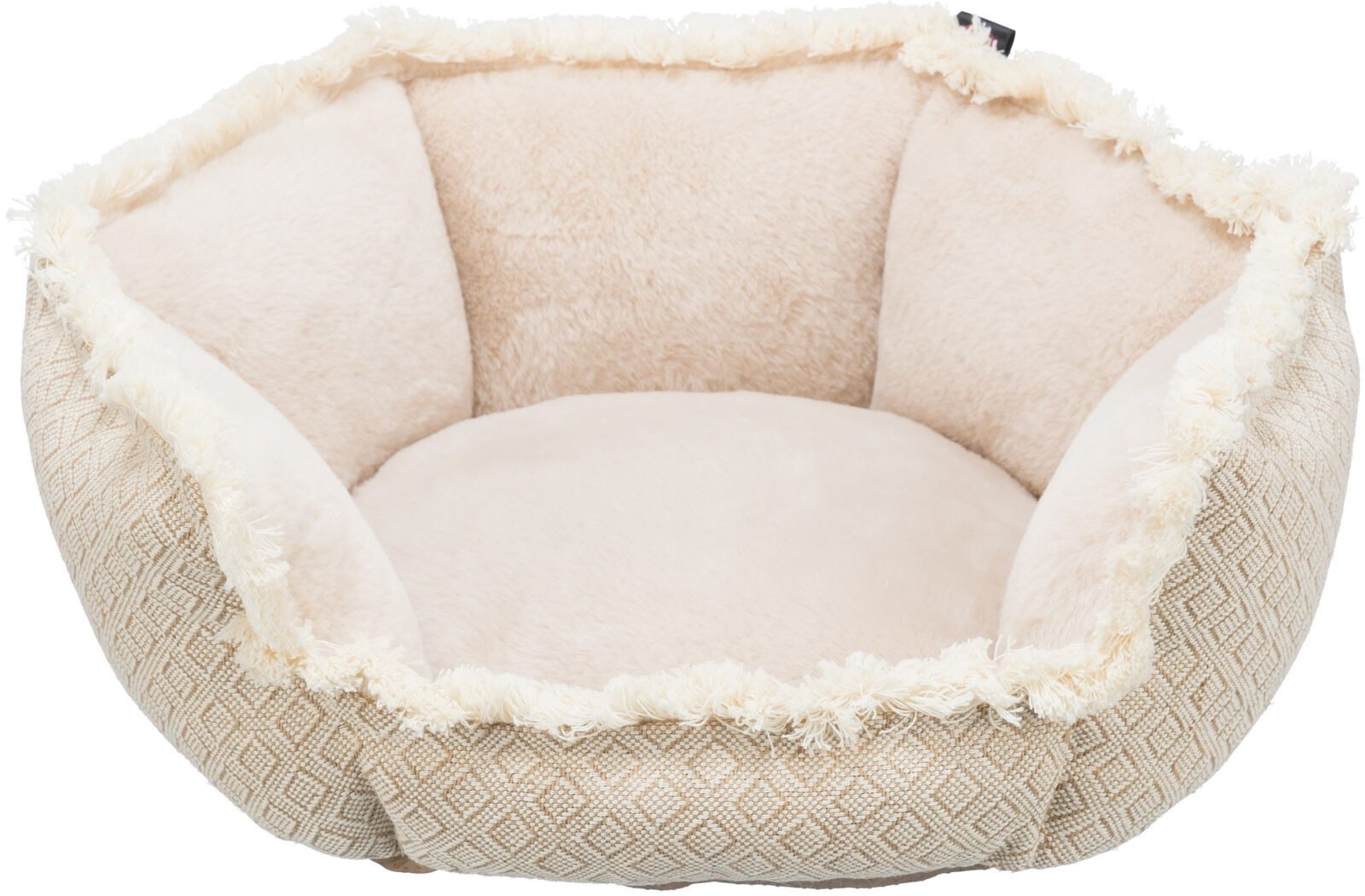 TRIXIE Hundebett Bett Boho - beige - 50 × 50 cm