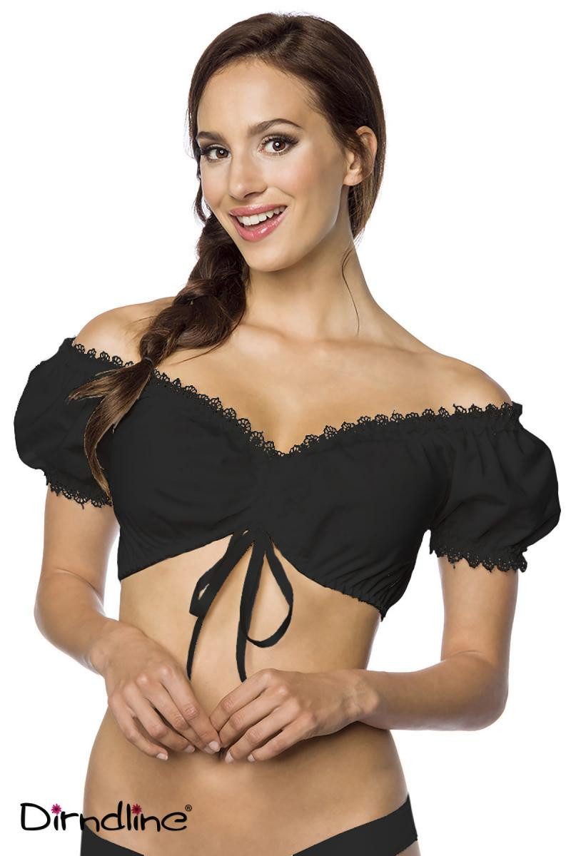 Dirndlbluse Dirndline Schulterfreie Dirndlbluse - (2XL,3XL,L,M,S,XL)