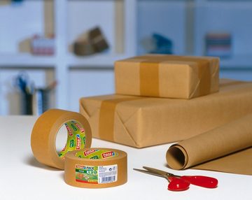 tesa Klebeband tesapack Paper ecoLogo® Packband (Packung, 1-St) braun - 50 m : 50 mm