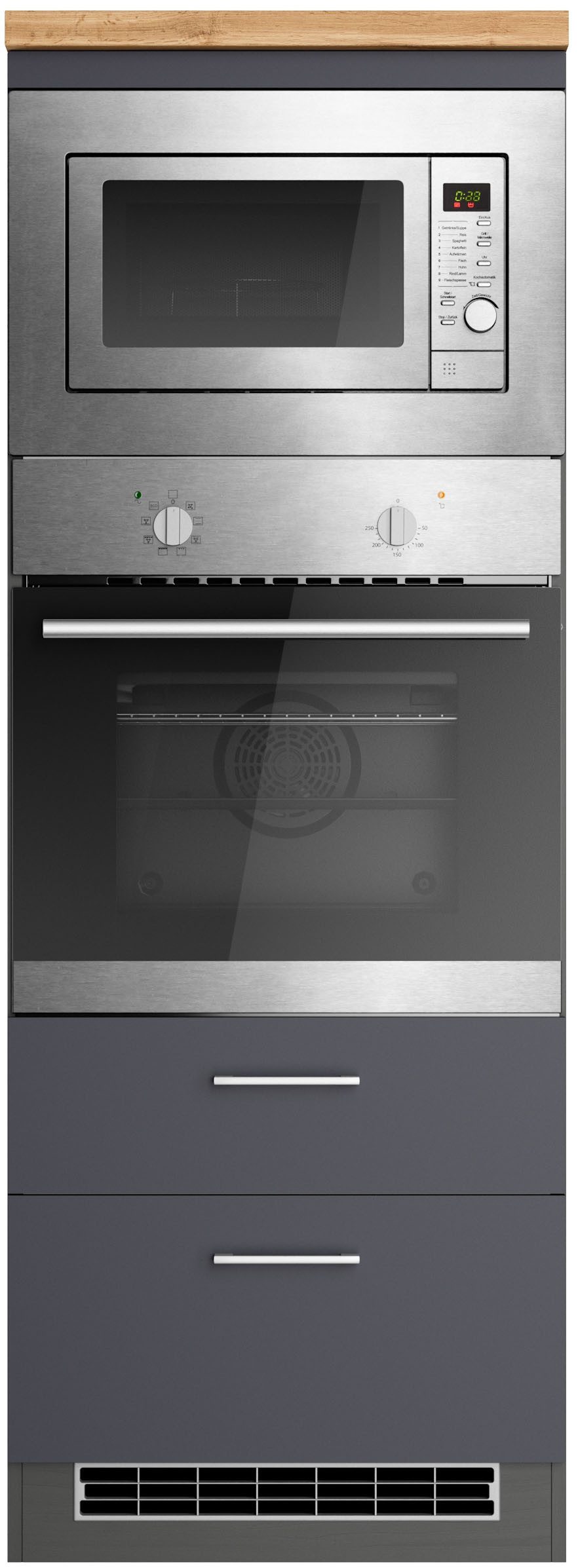 KOCHSTATION Backofenumbauschrank KS-Milan Mikrowellen-/Backofenkumbau 60 cm günstig online kaufen