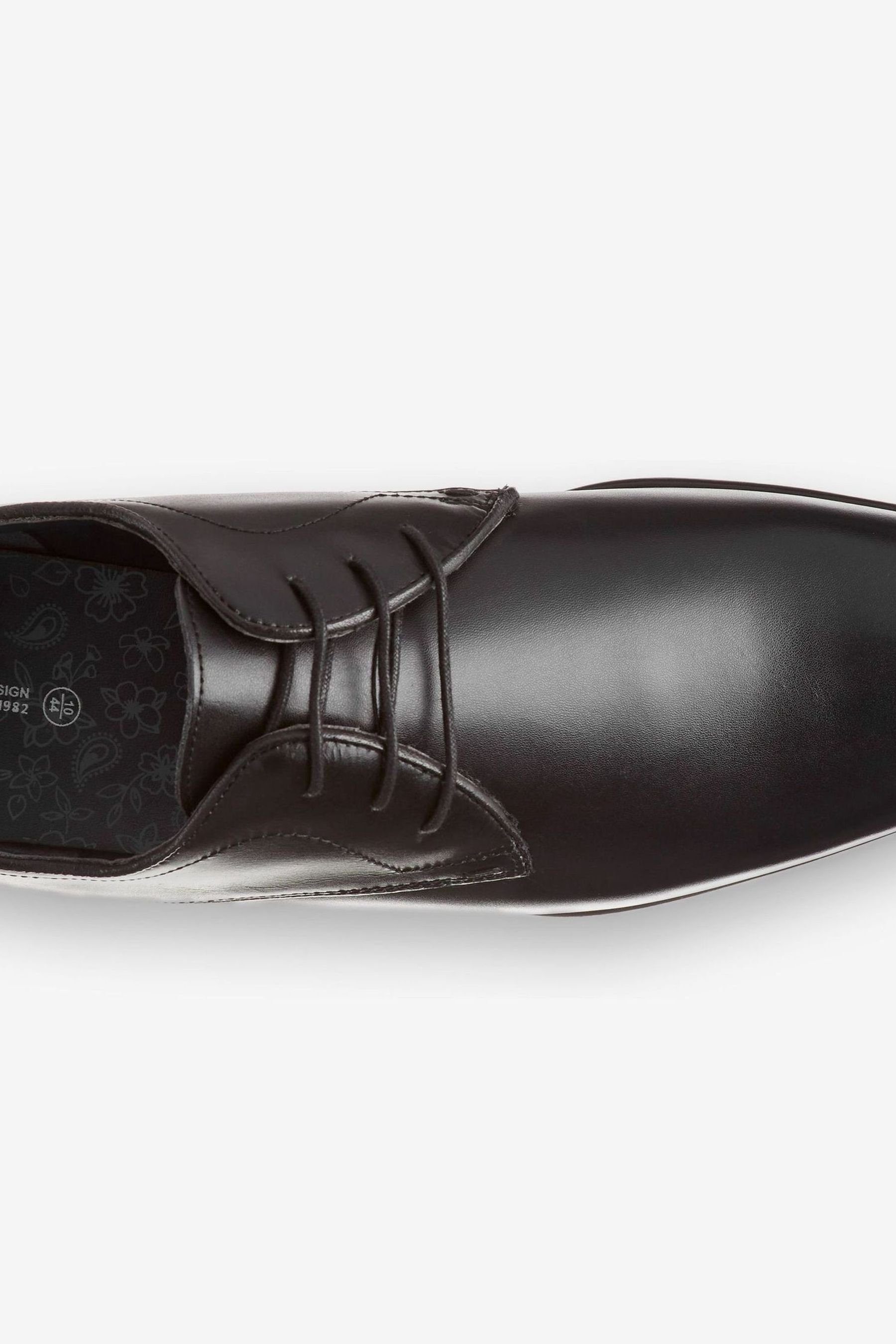 Next Unifarbene Derby-Schuhe aus Leder Schnürschuh günstig online kaufen