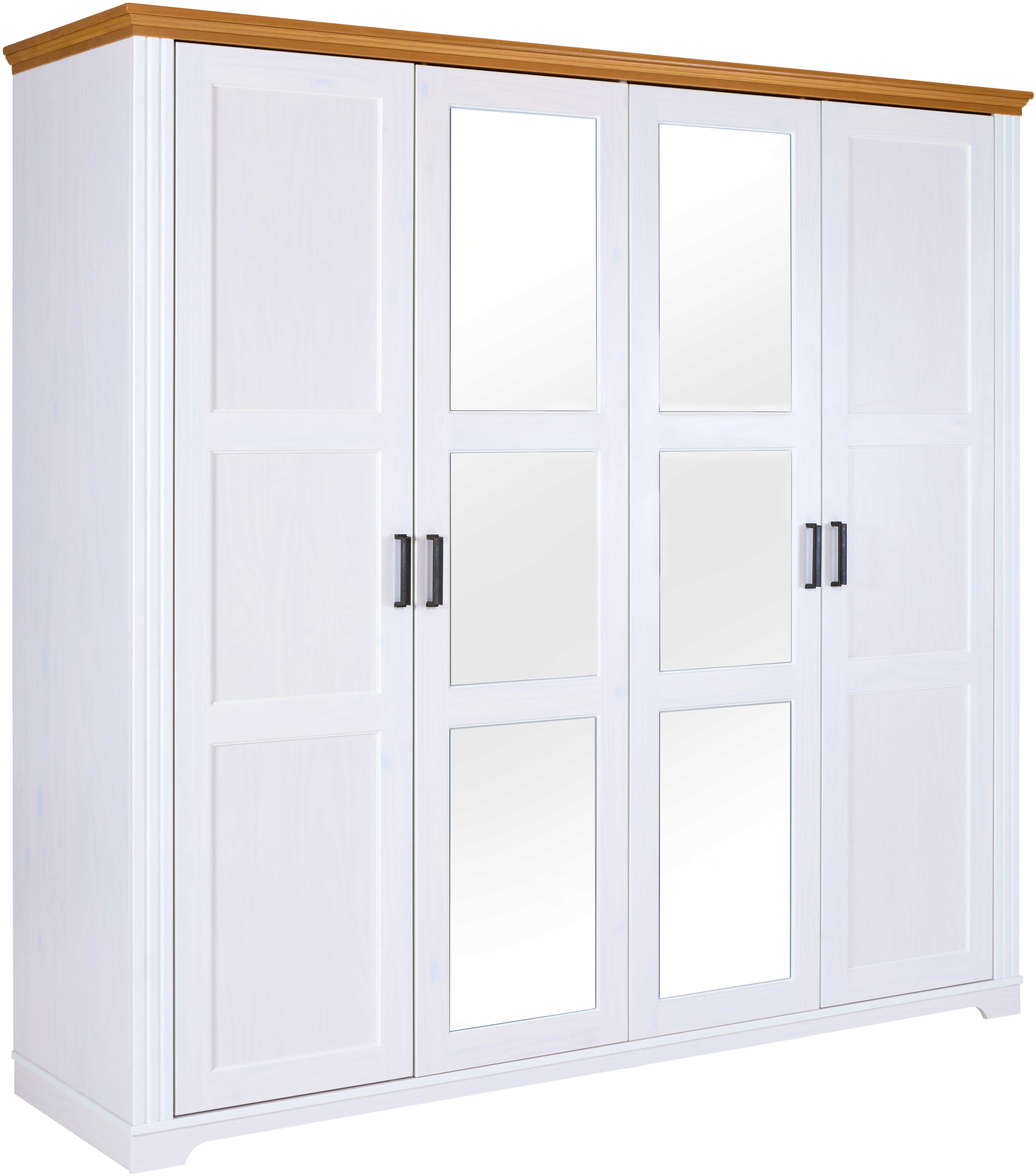 Inter Link Drehtürenschrank Maluno (1-St) Kiefer Massiv, Soft-Close, BxTxH: ca. 215,60 x 64 x 208 cm