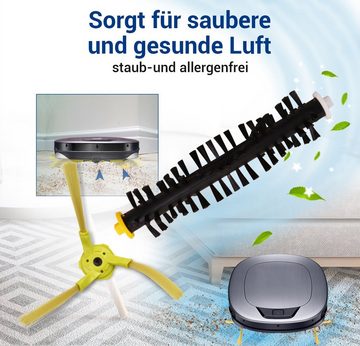 VIOKS Bürstenwalze Bürstenset Ersatz für LG ABC73129901, AHR73109802 ABC73130001 3-teilig für Staubsauger