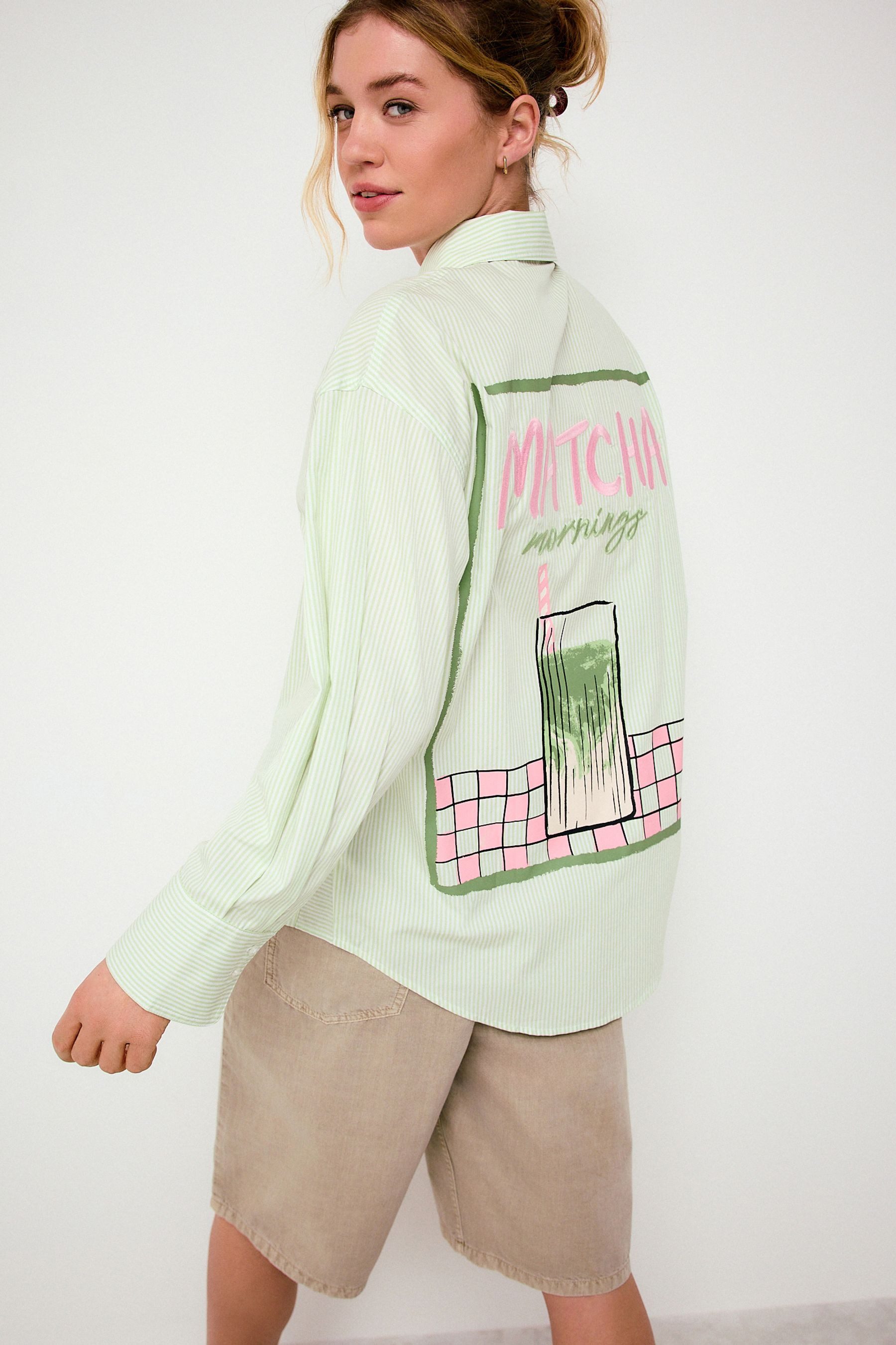 Next Langarmhemd Oversized Fit Boyfriend-Hemd mit langen Ärmeln (1-tlg) günstig online kaufen