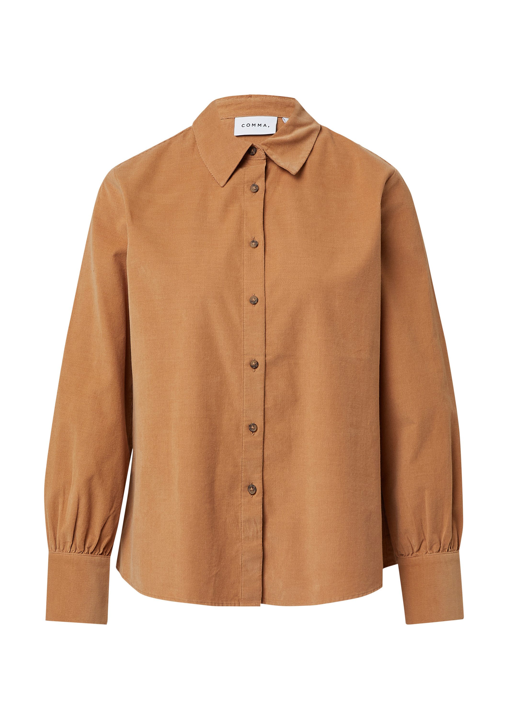 comma Langarmbluse Bluse Hemdbluse aus Feincord günstig online kaufen