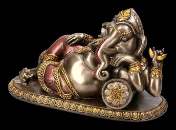 Figuren Shop GmbH Dekofigur Ganesha Figur liegend - Gott Hinduismus Dekoration Dekofigur