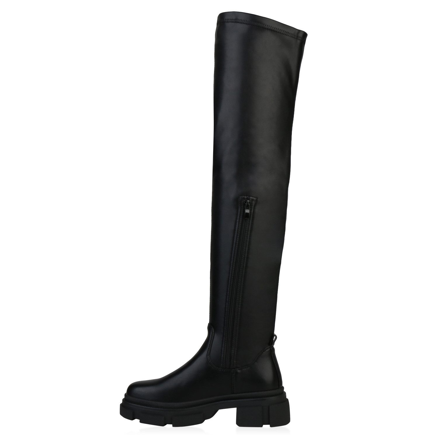 VAN HILL 835970 Overkneestiefel Damen Stiefel Leicht Gefütterte Overknees P günstig online kaufen