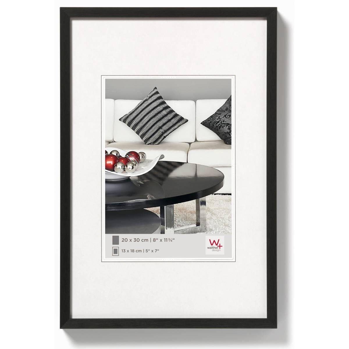 Walther Bilderrahmen Alurahmen Chair AJ342B 29,7x42cm schwarz