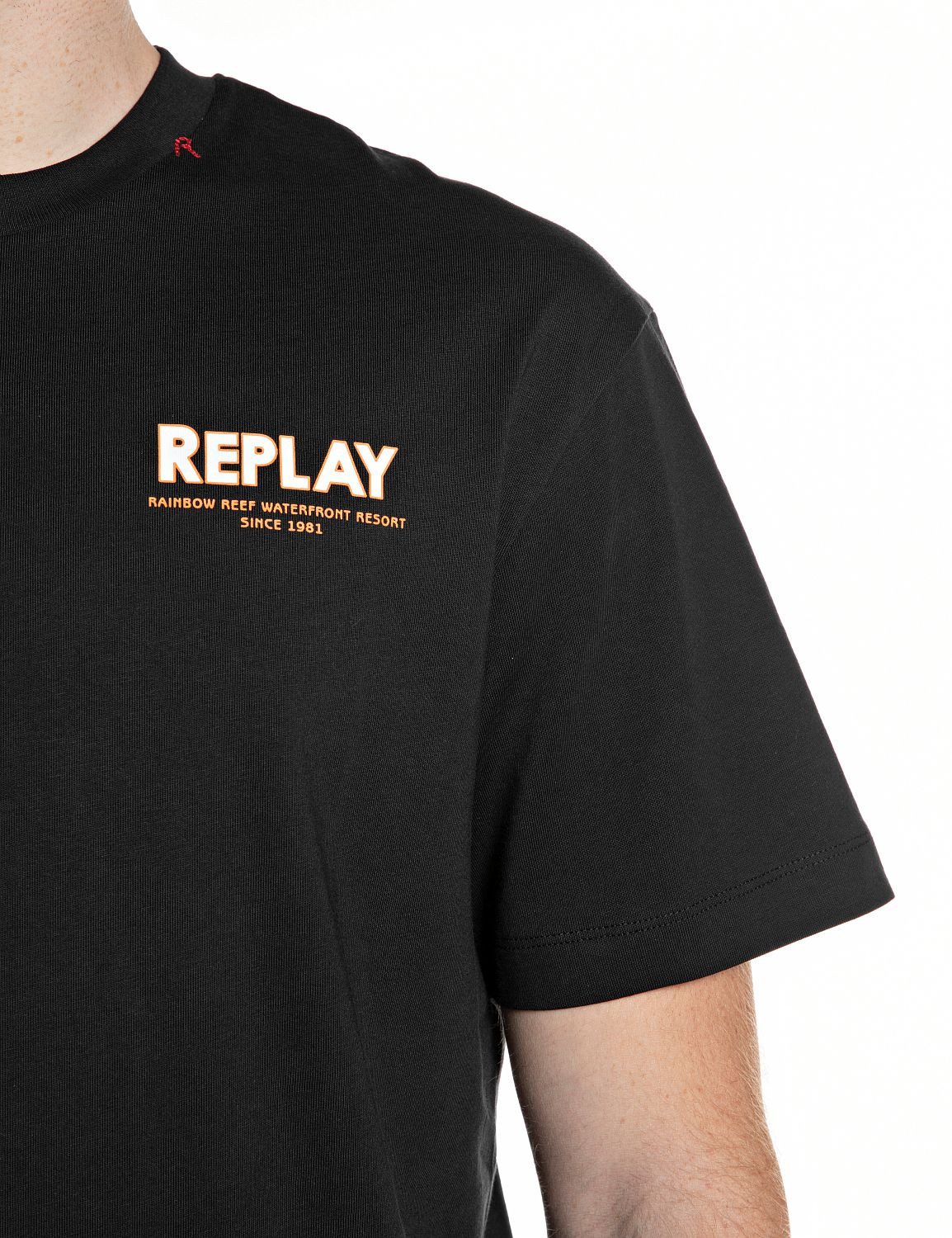 Replay T-Shirt mit bedrucktem Rücken, Print – Bild 5 von 5