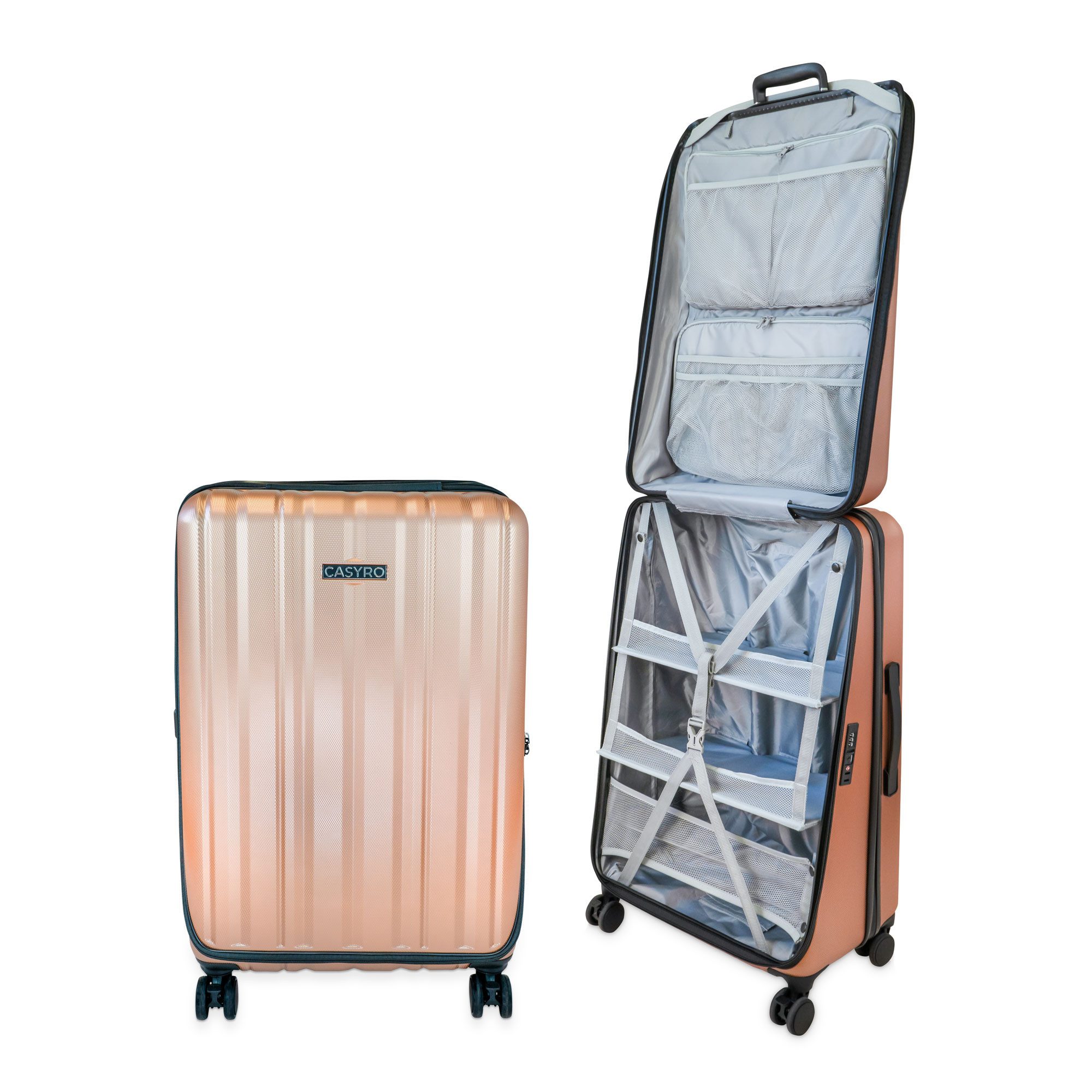 CASYRO Hartschalen-Trolley 2020810 Stand-UP 4.0 L Schrankkoffer ca.120L, 4 Rollen, Aufklappsystem