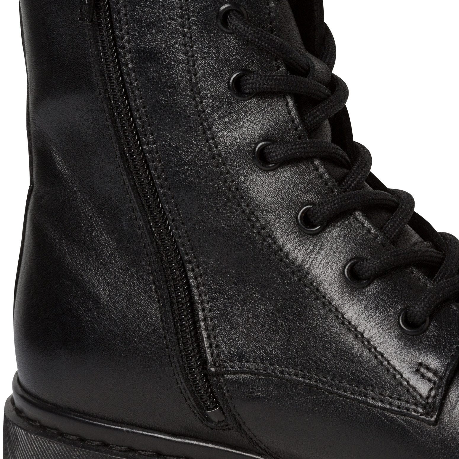 Tamaris Schnürstiefelette Schnürstiefelette, Chunky Boots mit logobedruckter Anziehlasche