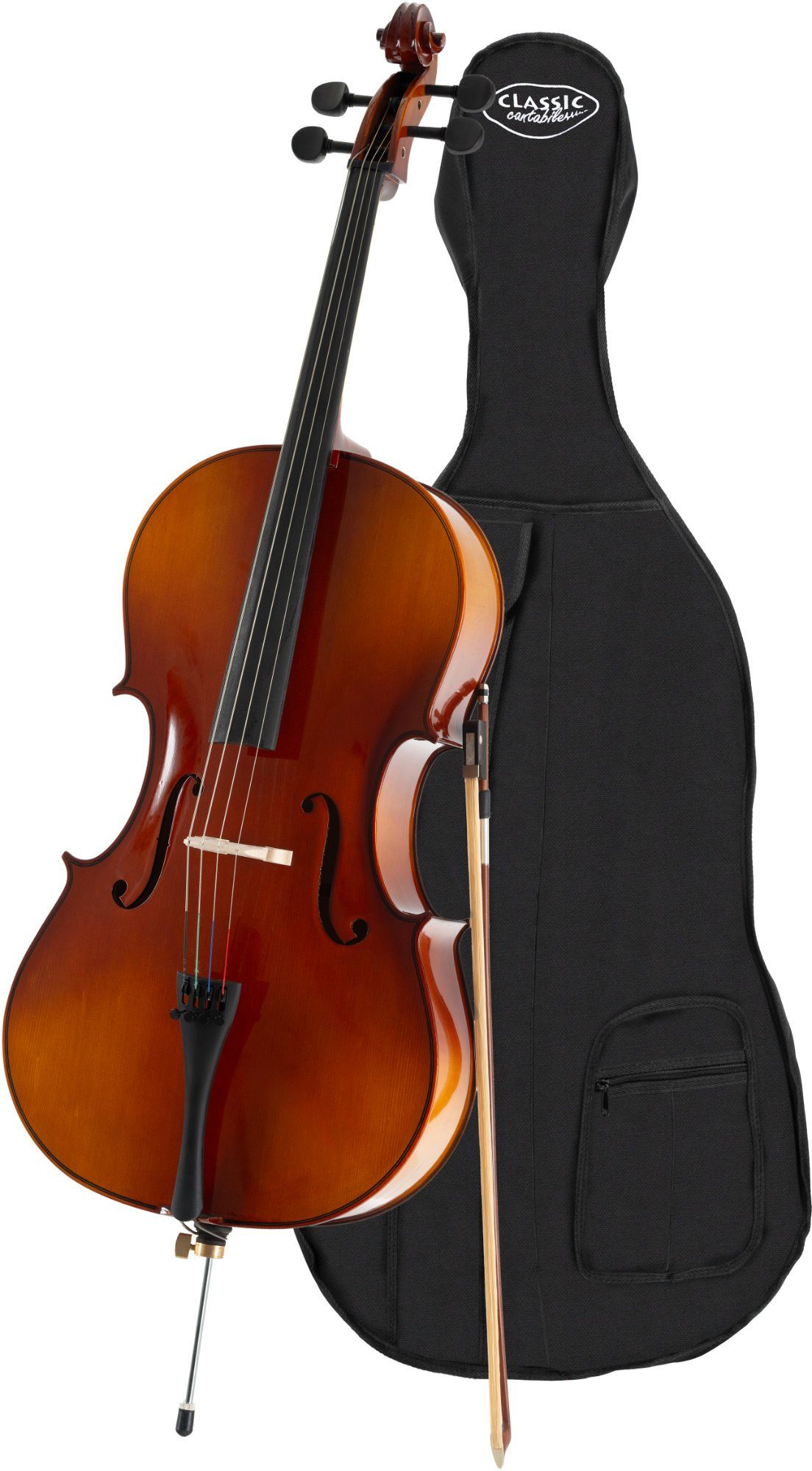 Cello Classic Cantabile Student Cello 3/4 Set inkl. Bogen und Tasche