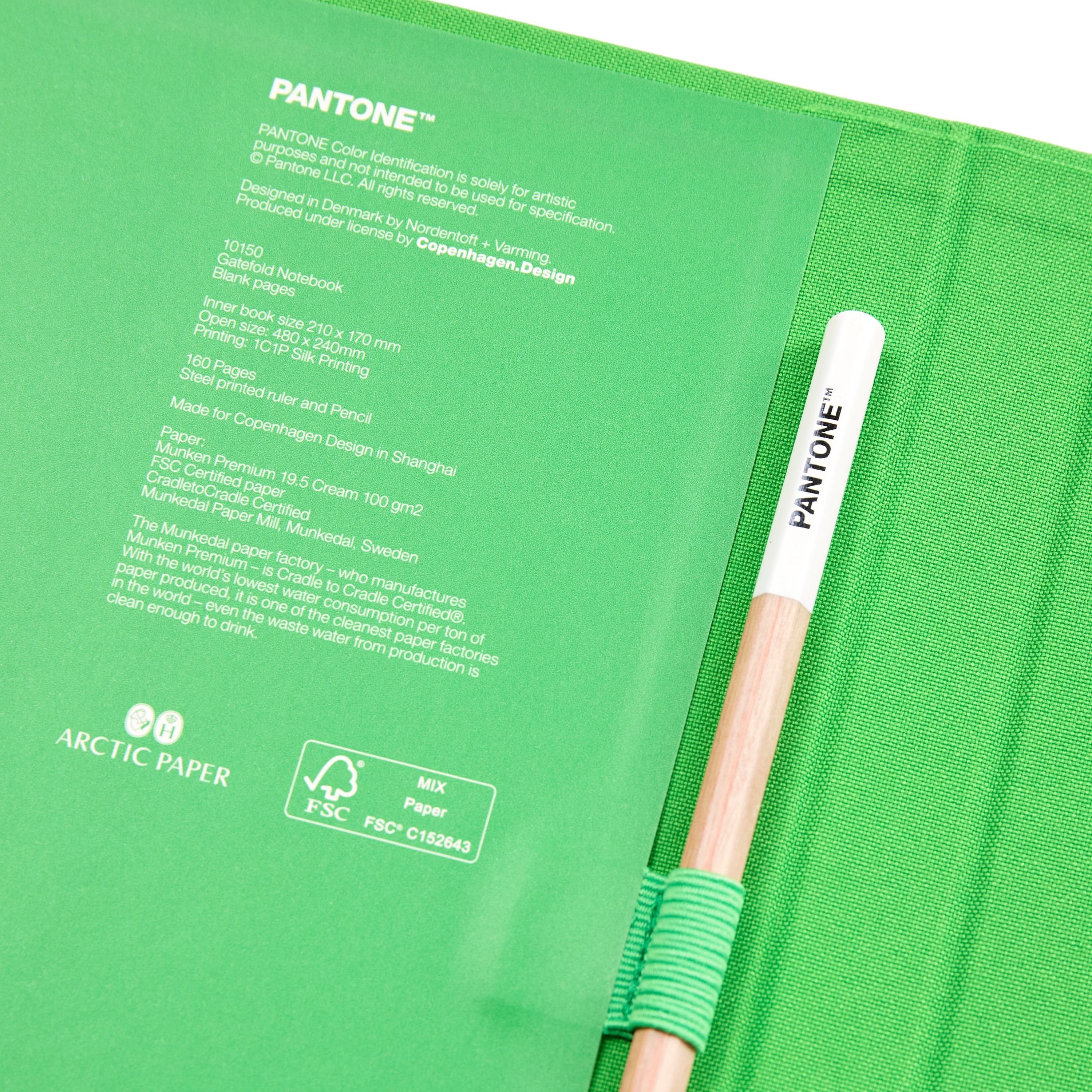 PANTONE Notizbuch Green 16-6340