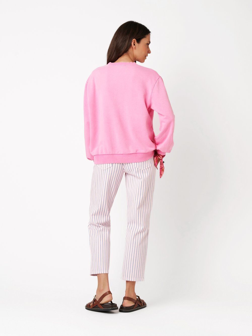 TONI T-Shirt Esme aus softem Sweat mit Used-Effekt