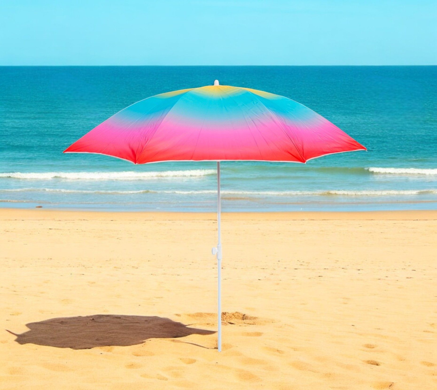 Meinposten Sonnenschirm Strandschirm Balkonschirm UV Schutz günstig online kaufen