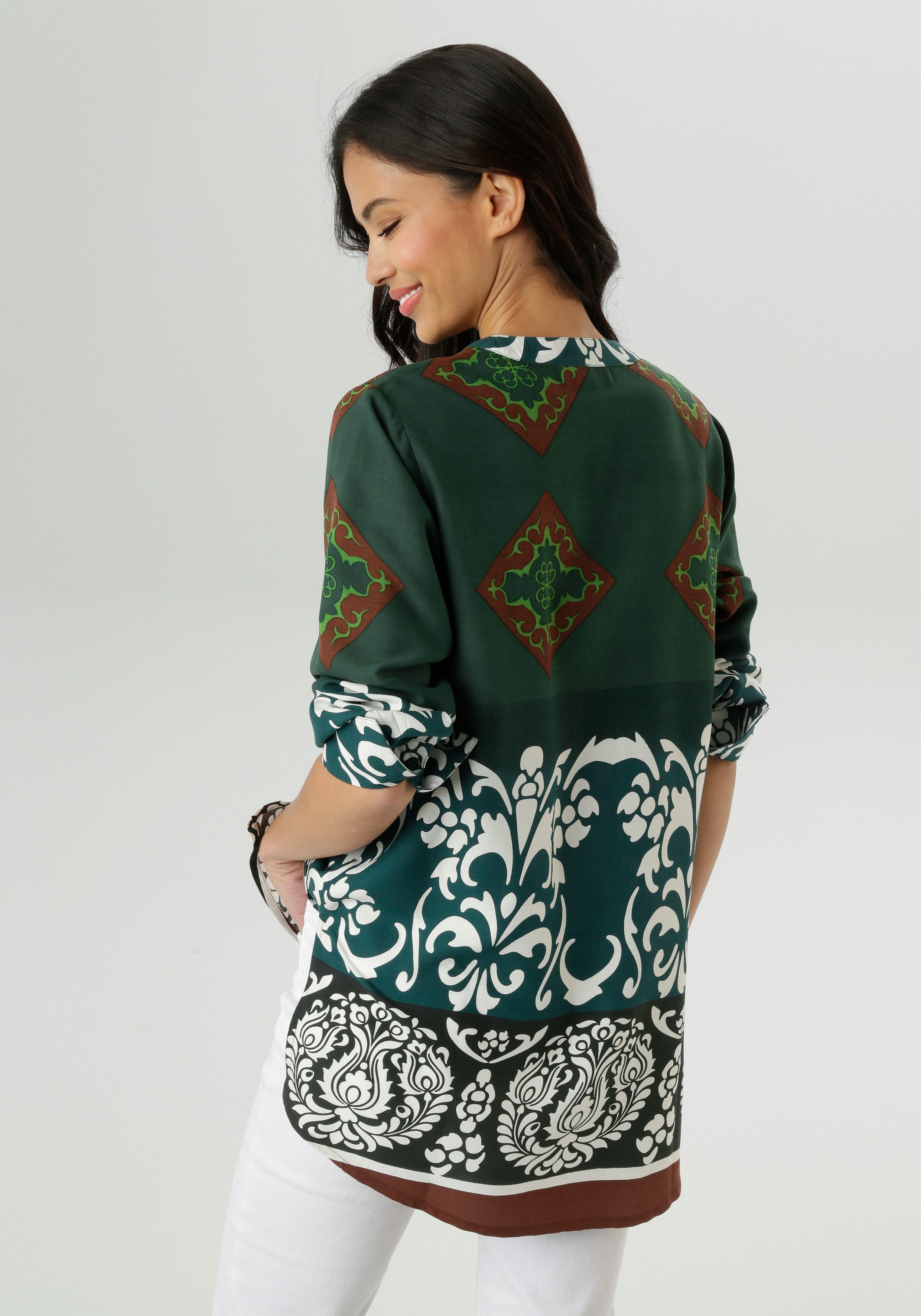 Aniston SELECTED Longbluse mit stilvollen Ornamenten günstig online kaufen