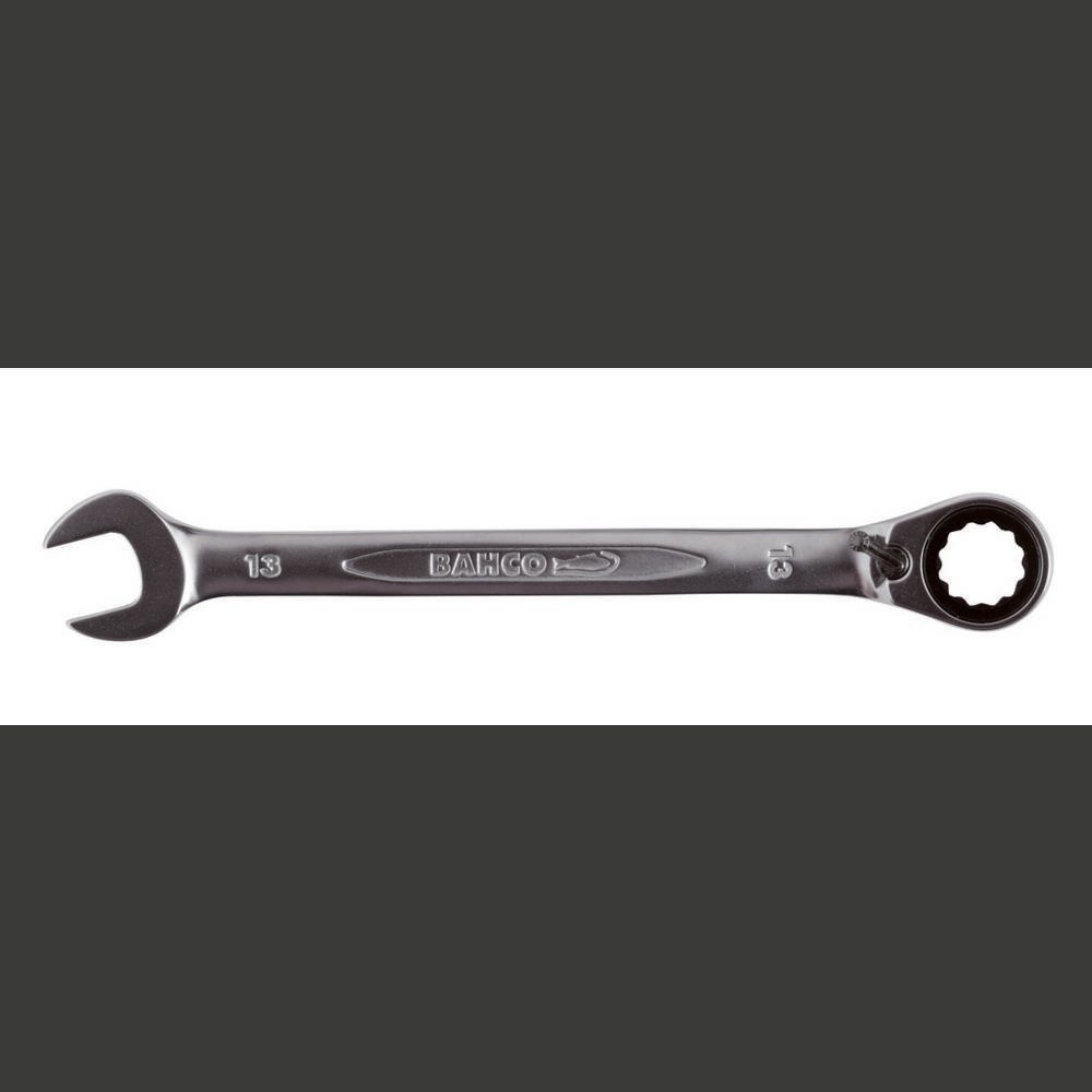 BAHCO Ringschlüssel Knarren-Ring-Maulschlüssel, Maul 15° Abgew., Sw 10mm 1RM-10