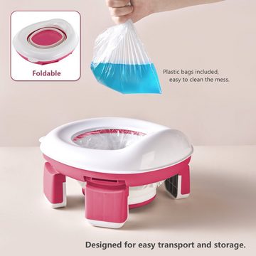 Acrola Töpfchen Acrola Tragbarer Toilettensitz, faltbar und leicht zu reinigen
