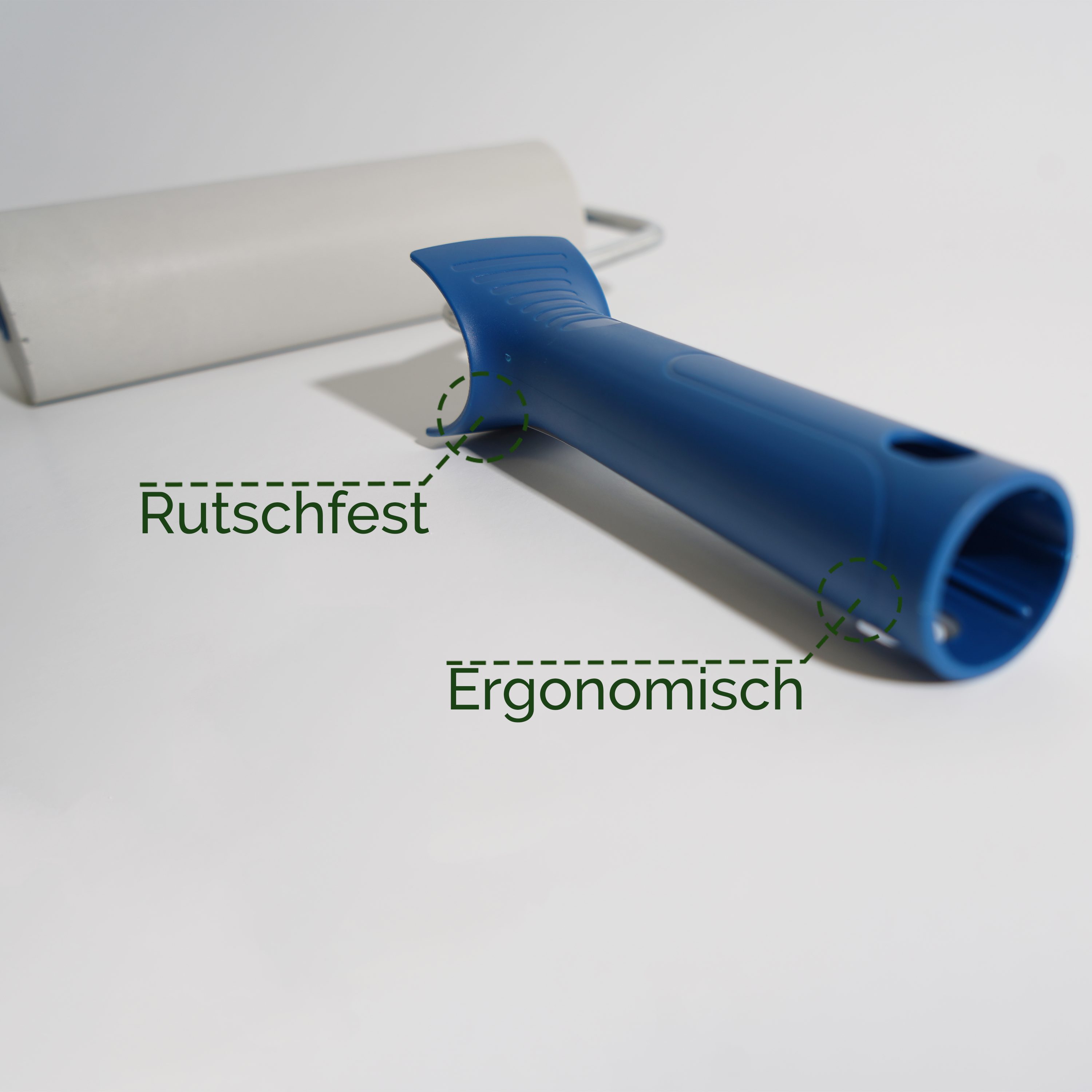 Veluxis Kleisterroller Veluxis® Tapeten-Andrückroller – Nahtroller mit weicher PU-Schaumwalze, für blasenfreies Andrücken & Stabilisieren von Tapetennähten – Bild 4 von 5