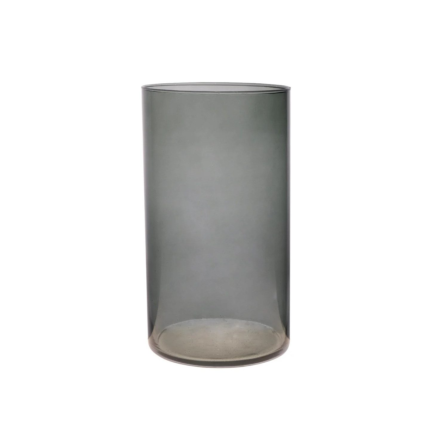 Hakbijl Glass Dekovase, Farbe: Grau, Höhe: 29cm