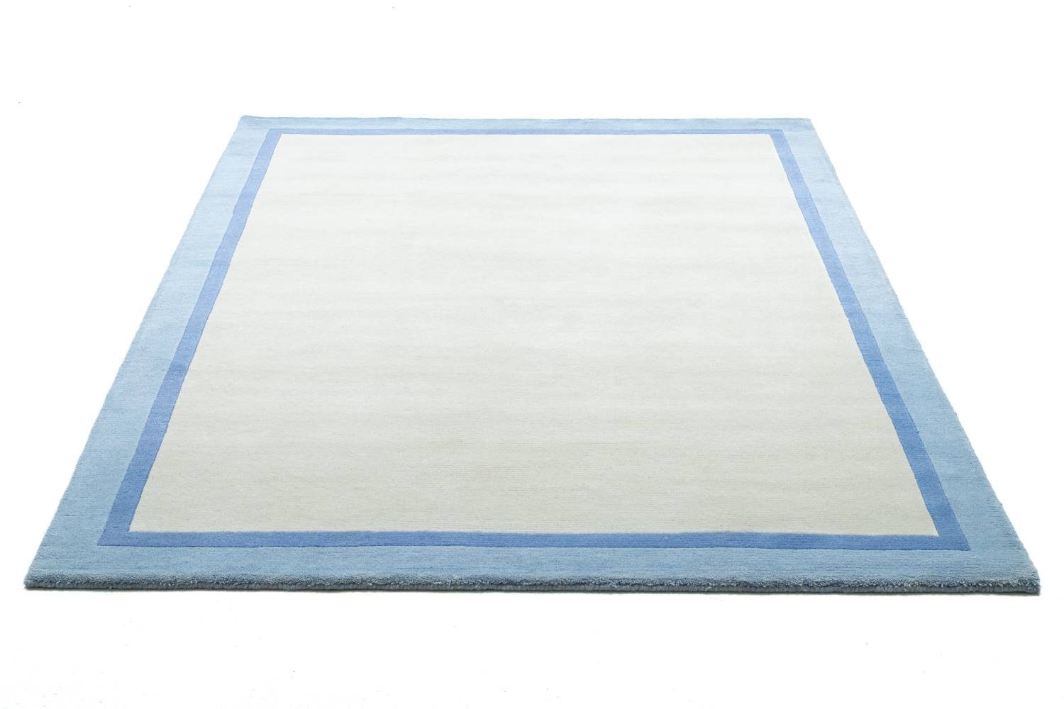230 cm, Blau 160 x Kailash, Teppich THEKO, Rechteckig,