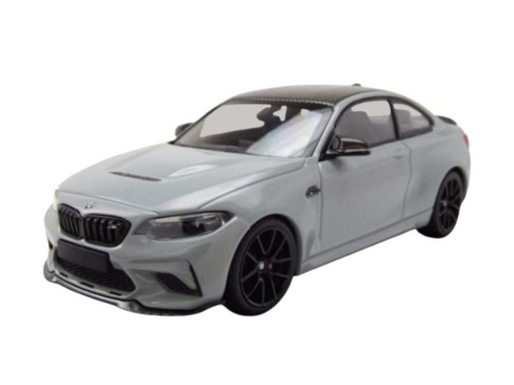 Minichamps Modellauto BMW M2 CS 2020 silber schwarze Felgen, Maßstab 1:43