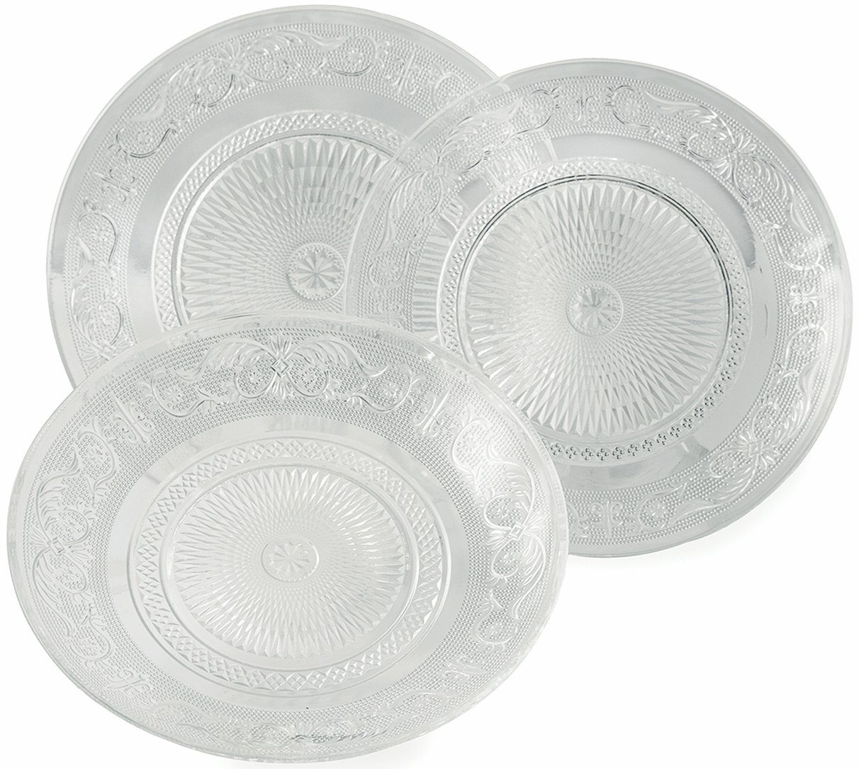 Personen (18-tlg), Personen, 18 d'Este 6 Tafelservice, für Villa Teller-Set Service, 6 Geschirr-Set Glas, Teile,