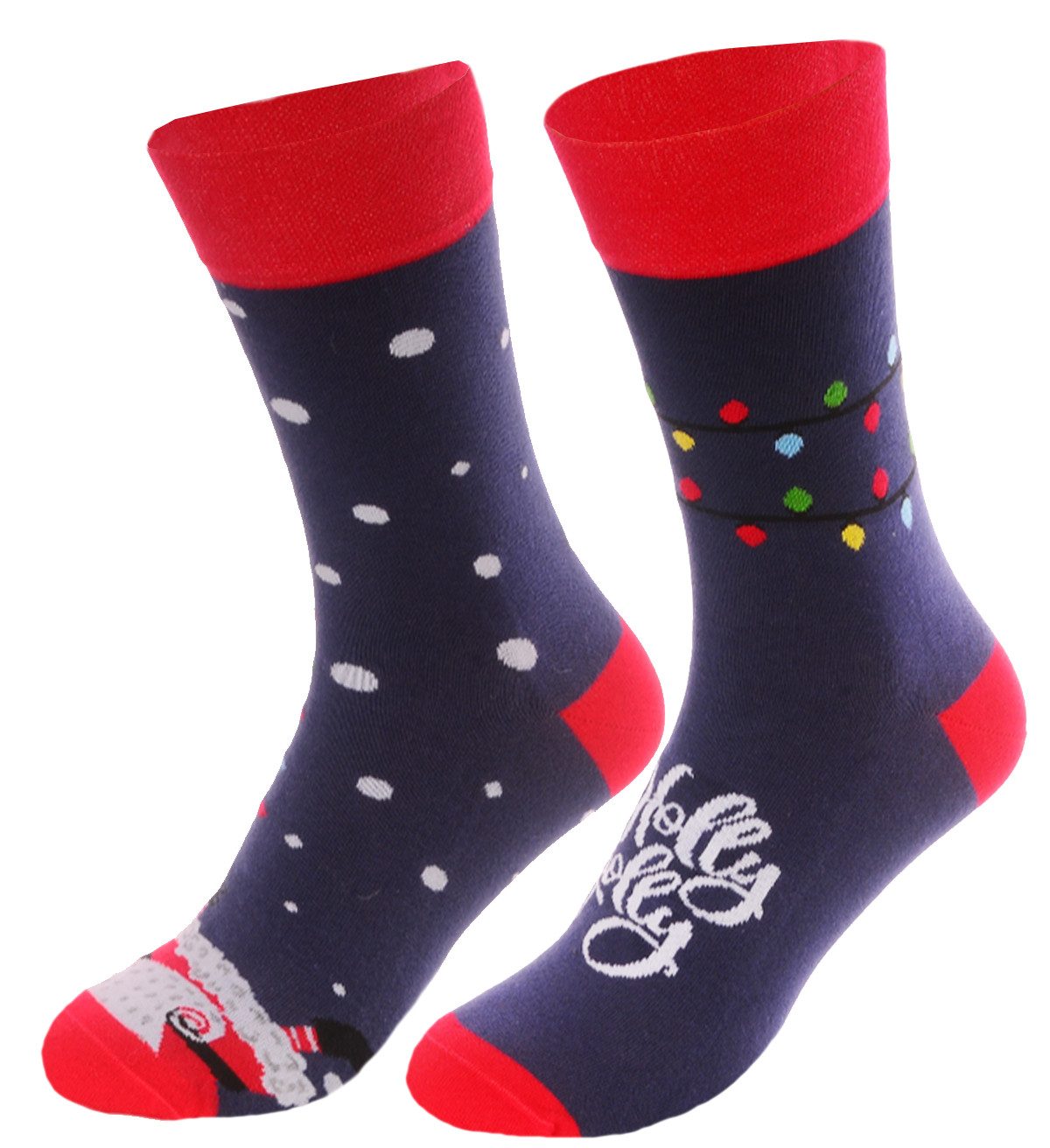 Martinex Freizeitsocken Носки Weihnachtssocken für Damen und Herren mit Weihnachtsmuster nahtlos, 34 35 36 37 38 39 40 41 42 43 44 45 46, mit Santa