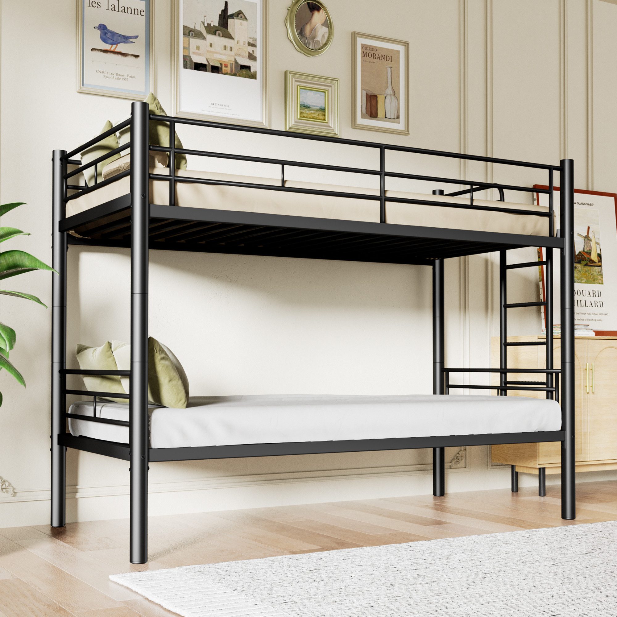 Odikalo Etagenbett Eisenbett Etagenbett Kinder90x200cm,Umbaubar zu günstig online kaufen