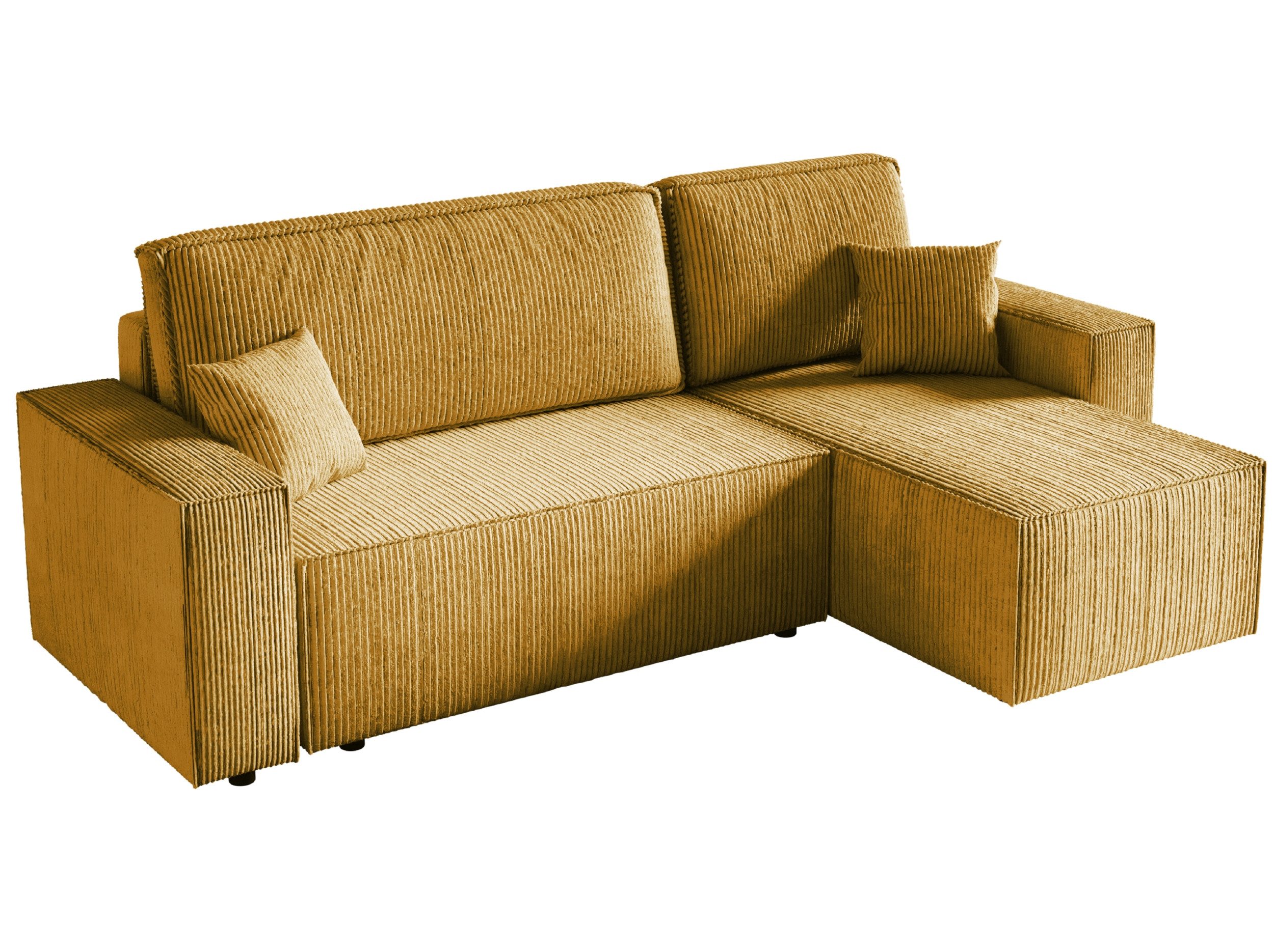 Alpi-Möbel Ecksofa mit Schlaffunktion und Bettkästen CARLOS - 200x125 cm