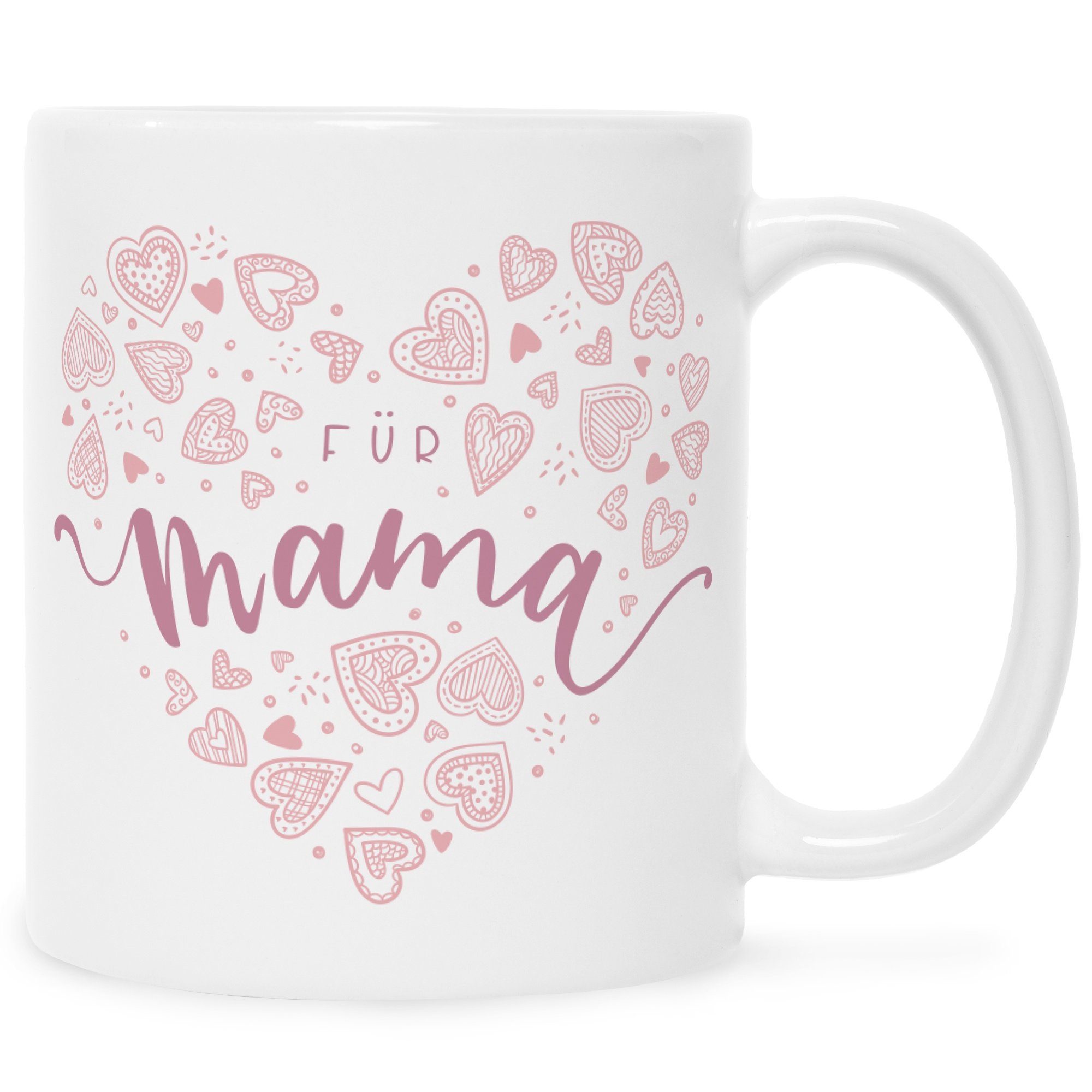 GRAVURZEILE Tasse Bedruckte Tasse mit Spruch - Für Mama - Herzliche Geschenke - Geschenk für Mama zum Muttertag Geburtstag Valentinstag Weihnachten - für Frauen für Sie Weiß
