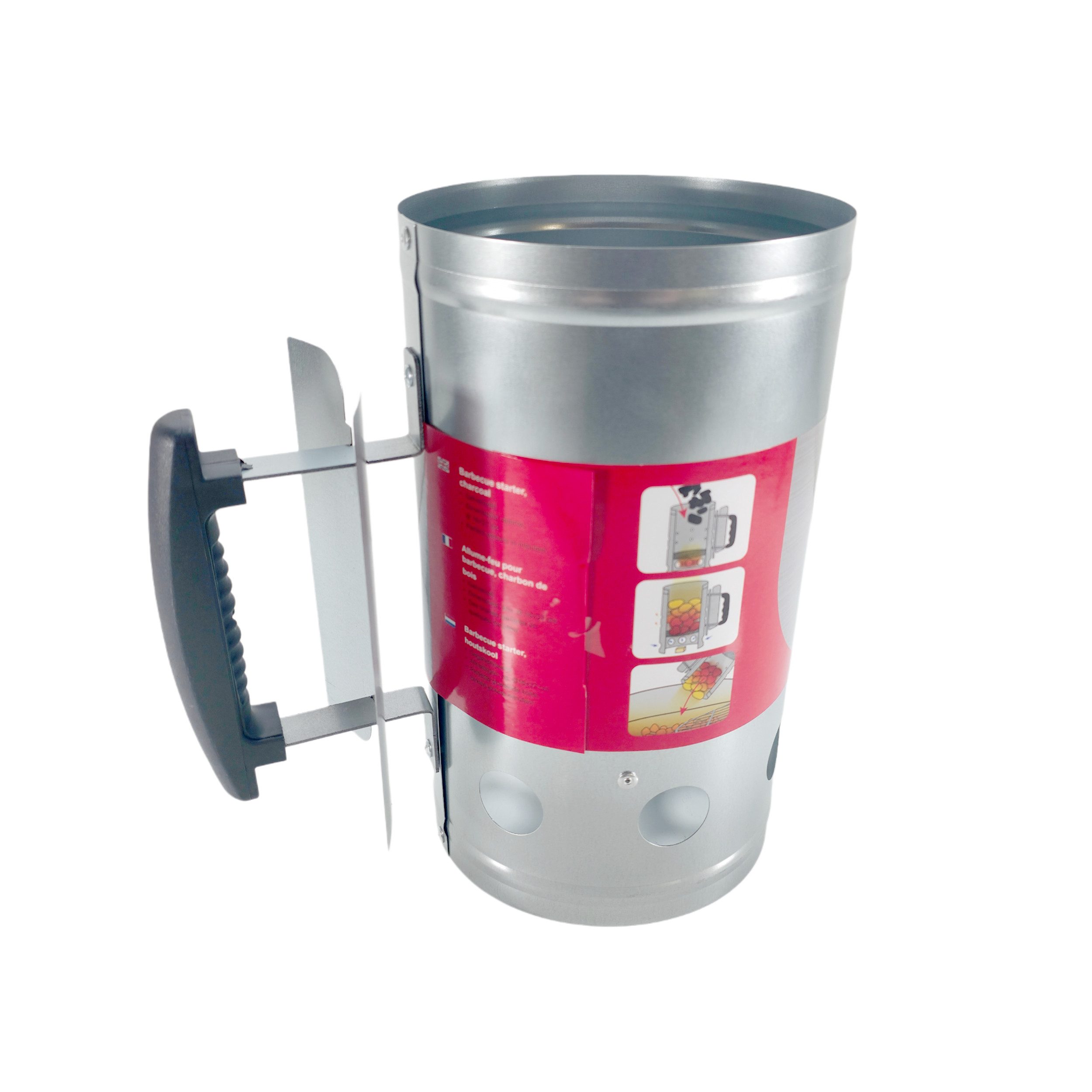 Kynast Grillanzünder Grill-Schnellanzünder Ø 16 x 27 cm – Anzündkamin – Verzinkt