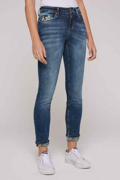 SOCCX Slim-fit-Jeans mit normaler Leibhöhe