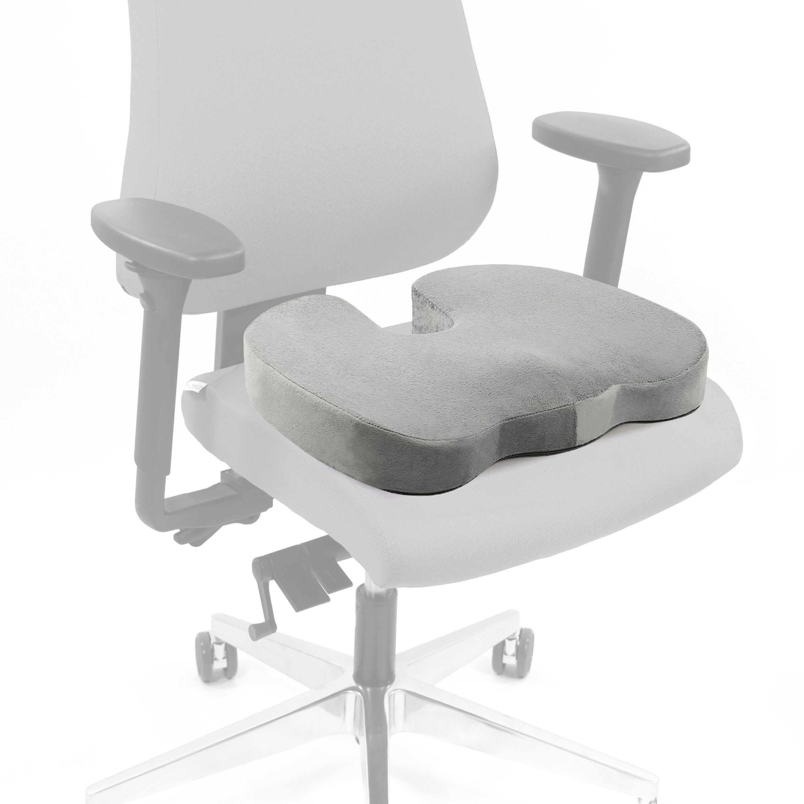 hjh OFFICE Sitzkissen MEDISIT VIII Orthopädisches Kissen H/B/T:, Orthopädisches Kissen mit Memory-Effekt, ergonomisch geformt