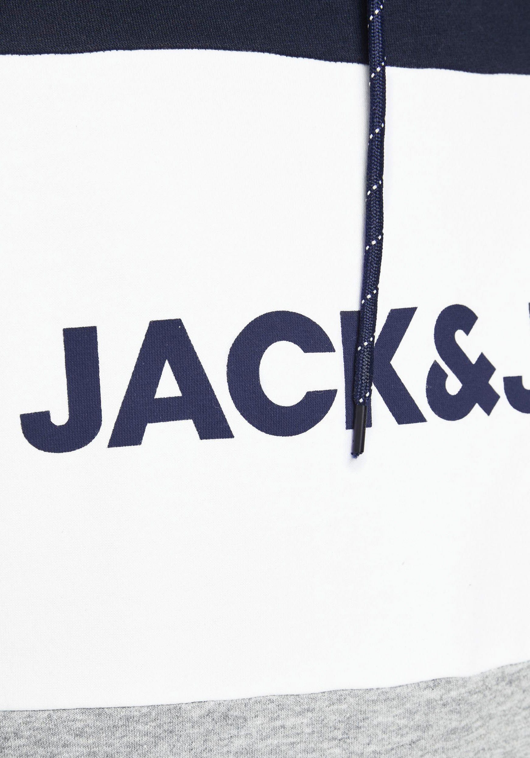 HOOD Kapuzensweatshirt Jones LOGO & BLOCKIN navy SWEAT Jack