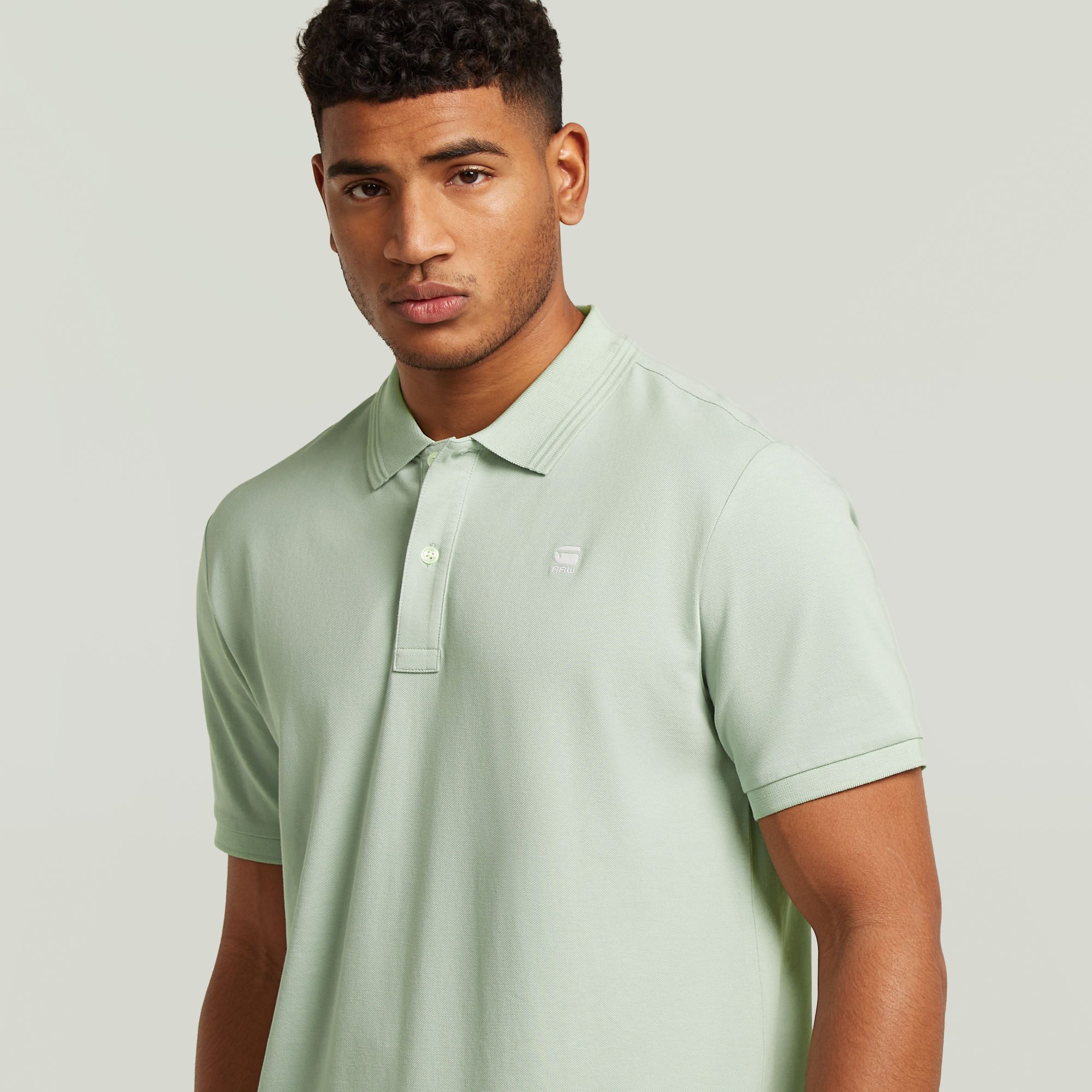 G-STAR Poloshirt Dunda Slim Fit Logostickerei auf der Brust