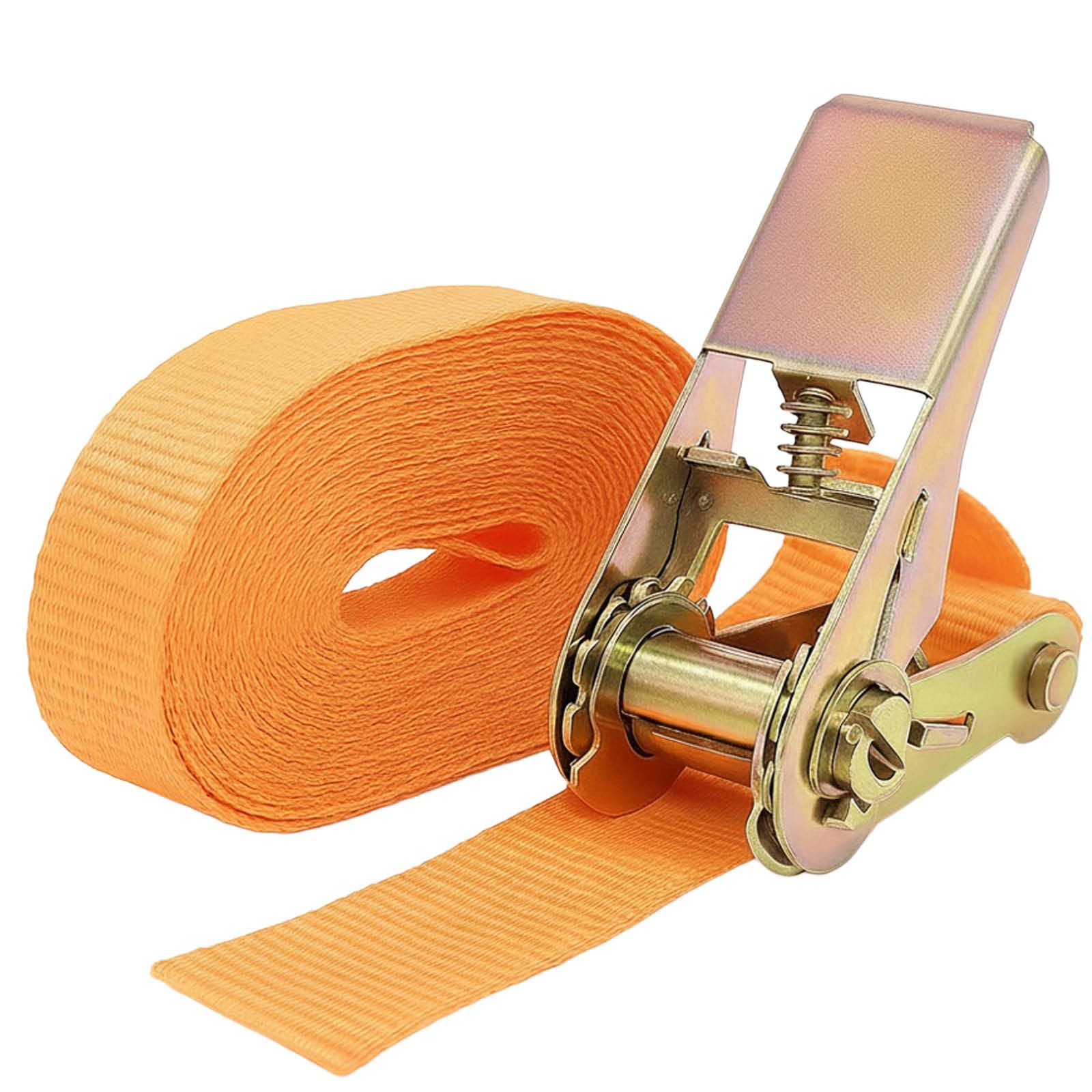 TRUTZHOLM Spanngurt Profi Ratschen Spanngurt Spanngurte Zurrgurt 1-tlg 6m 1t 1to ORANGE (Set, 1-St) robust