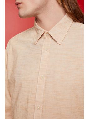 Esprit Langarmhemd Gestreiftes Hemd aus nachhaltiger Baumwolle